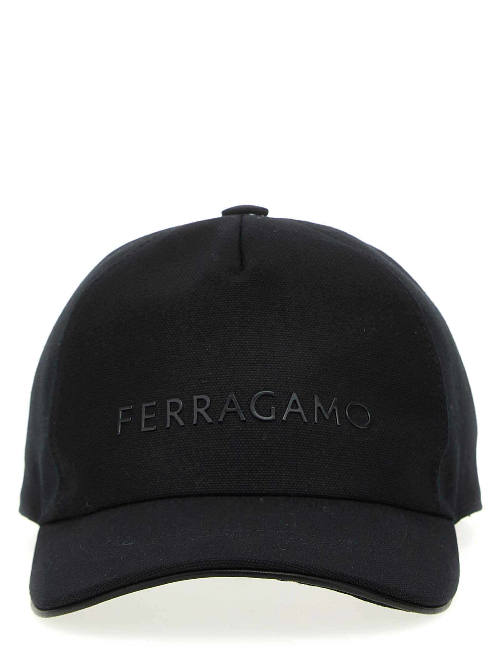 FERRAGAMO LOGO PRINTED CAP