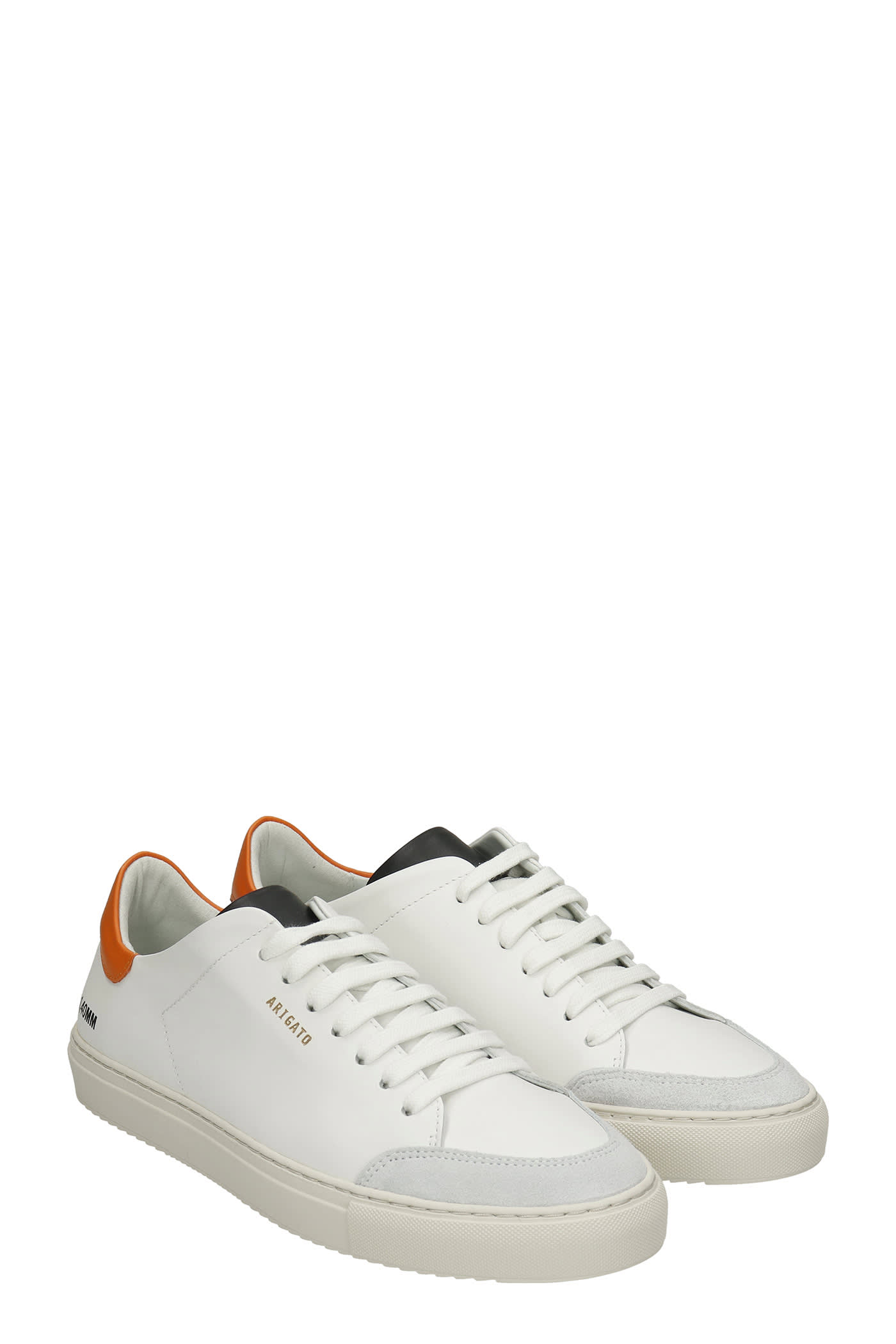 Axel Arigato White \u0026 Orange Clean 90 Triple Sneakers In Orange/blk |  ModeSens