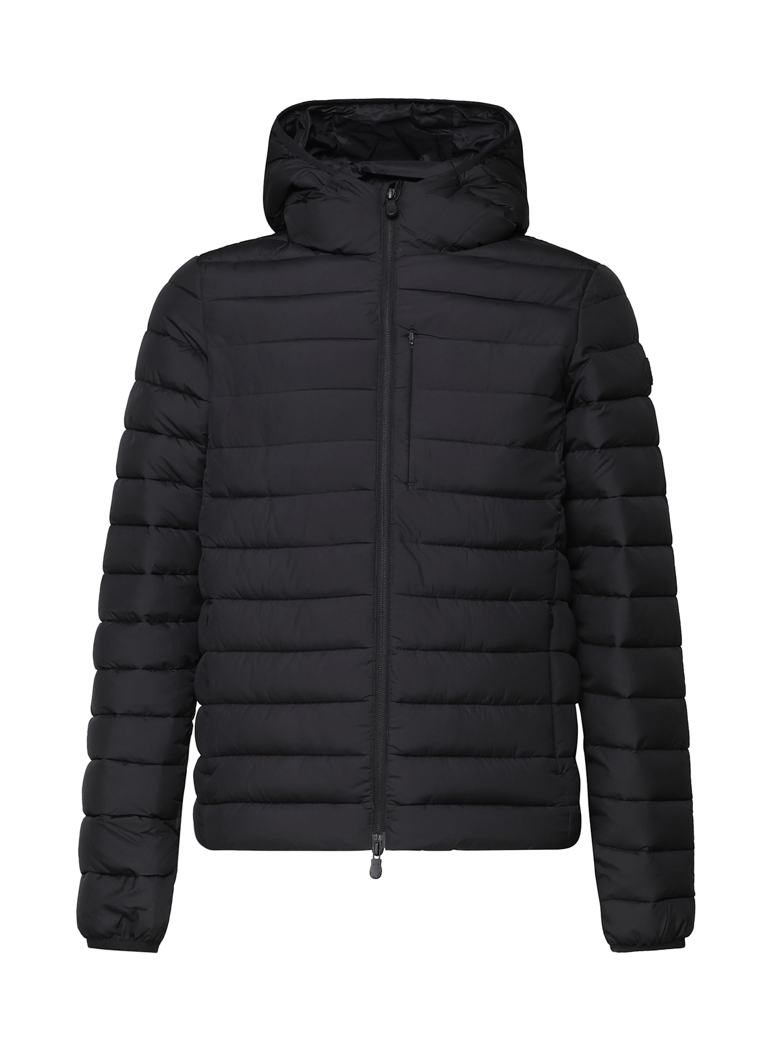 Shop Save The Duck Jacket With Hood In Black