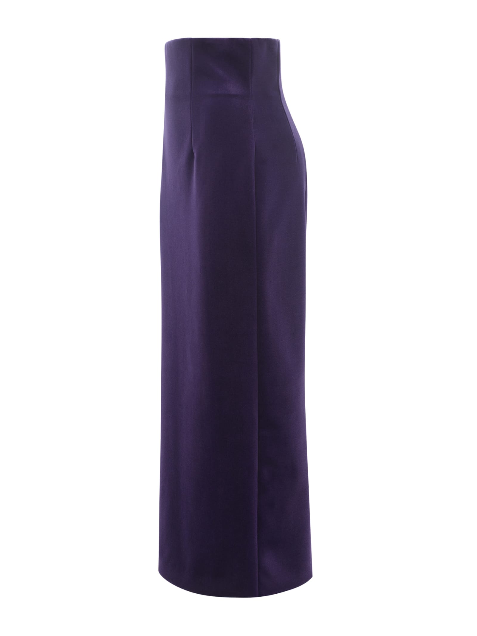 PHILOSOPHY DI LORENZO SERAFINI LONGUETTE SKIRT PHILOSOPHY IN VELVET STRETCH 