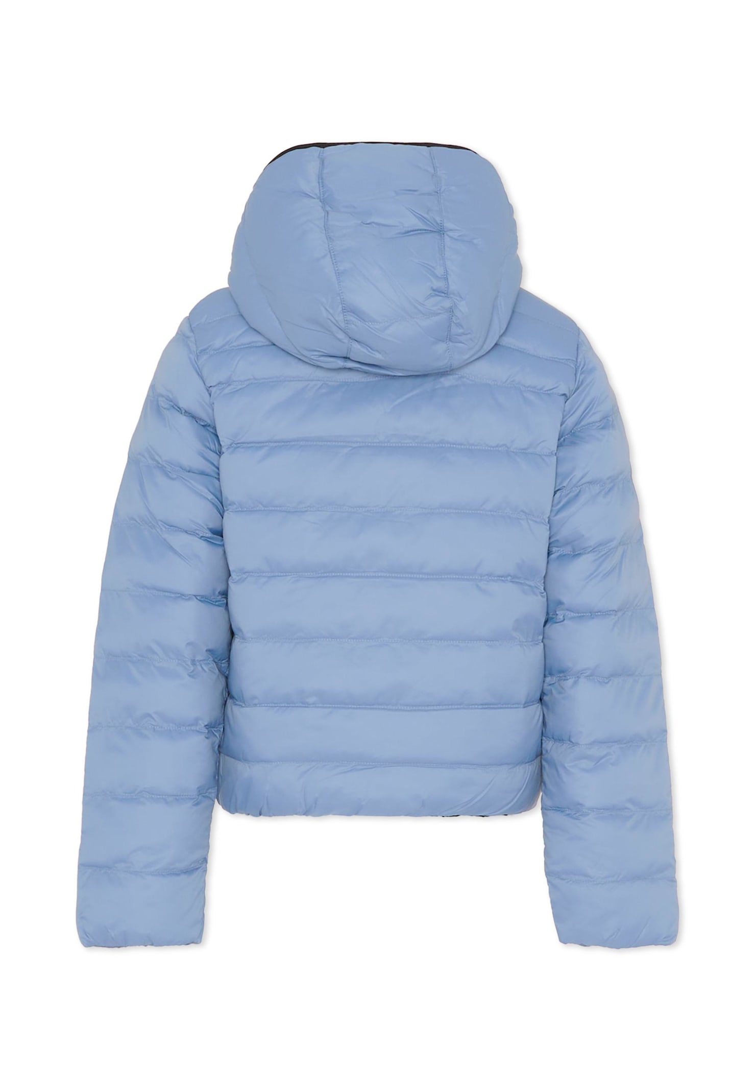 Hugo Boss Blue Reversible Down Jacket For Boy With Logo In Blue