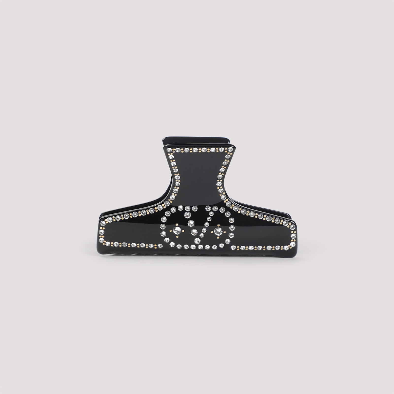 Valentino Hair Accessories Rhinestone Embellishments In Black