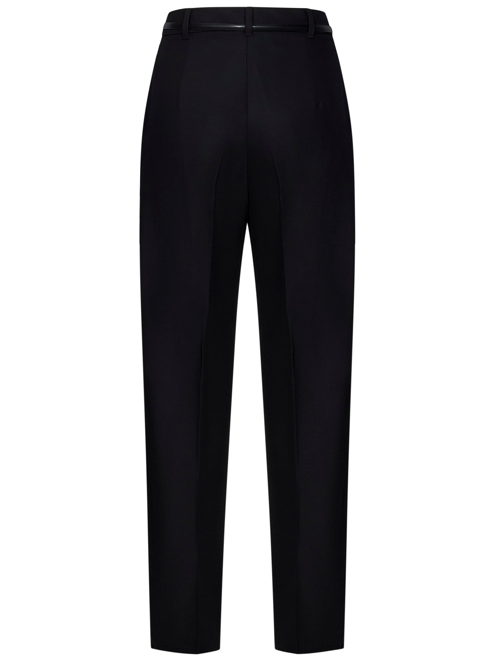 Shop Max Mara Maxmara Studio Prosit Trousers In Black