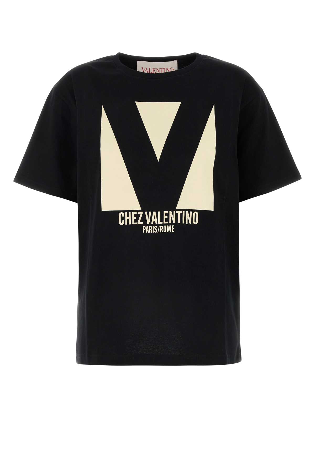 Valentino Garavani Black Cotton T-shirt