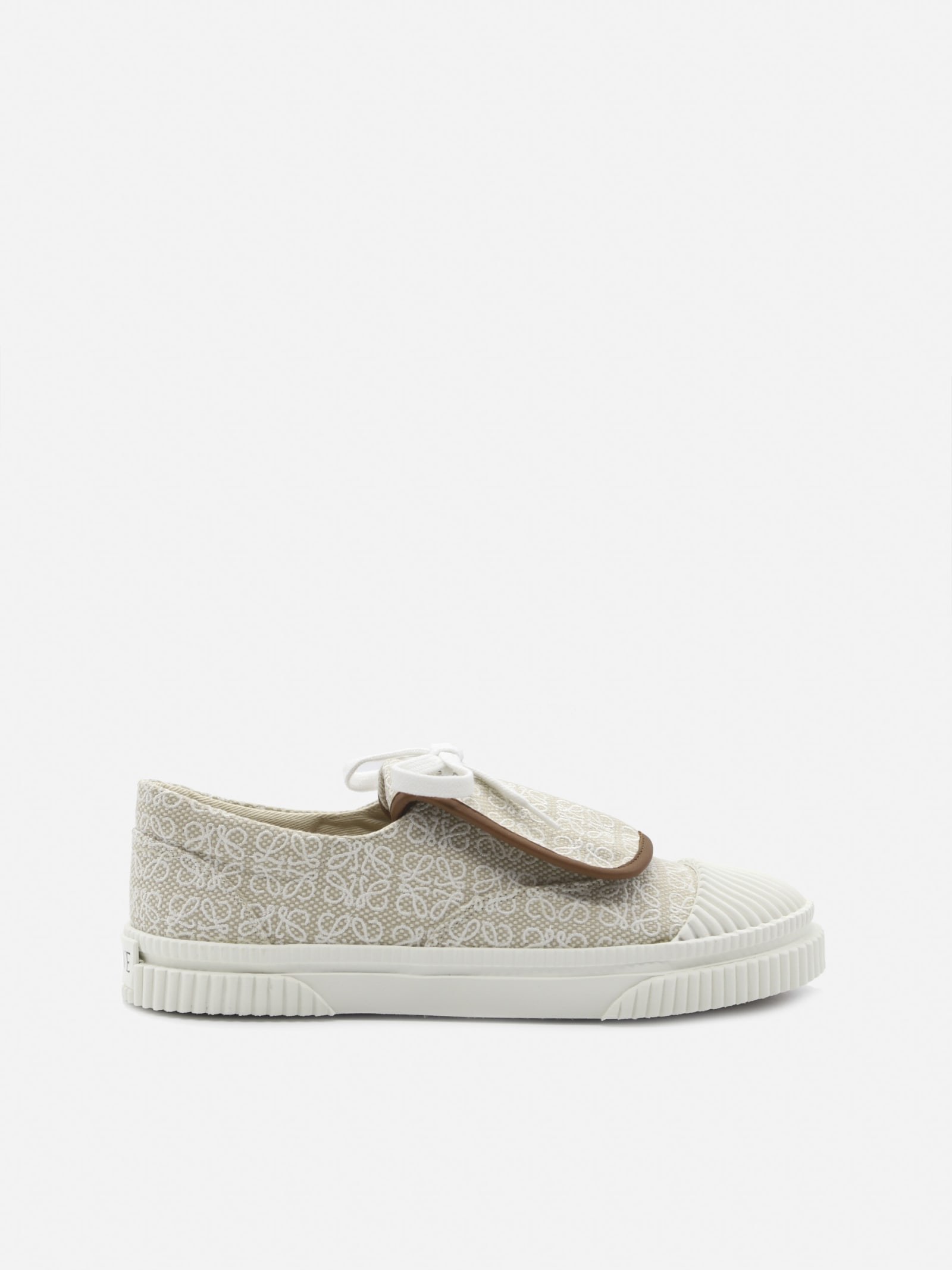 Loewe Cotton Canvas Sneakers With All-over Anagram Print