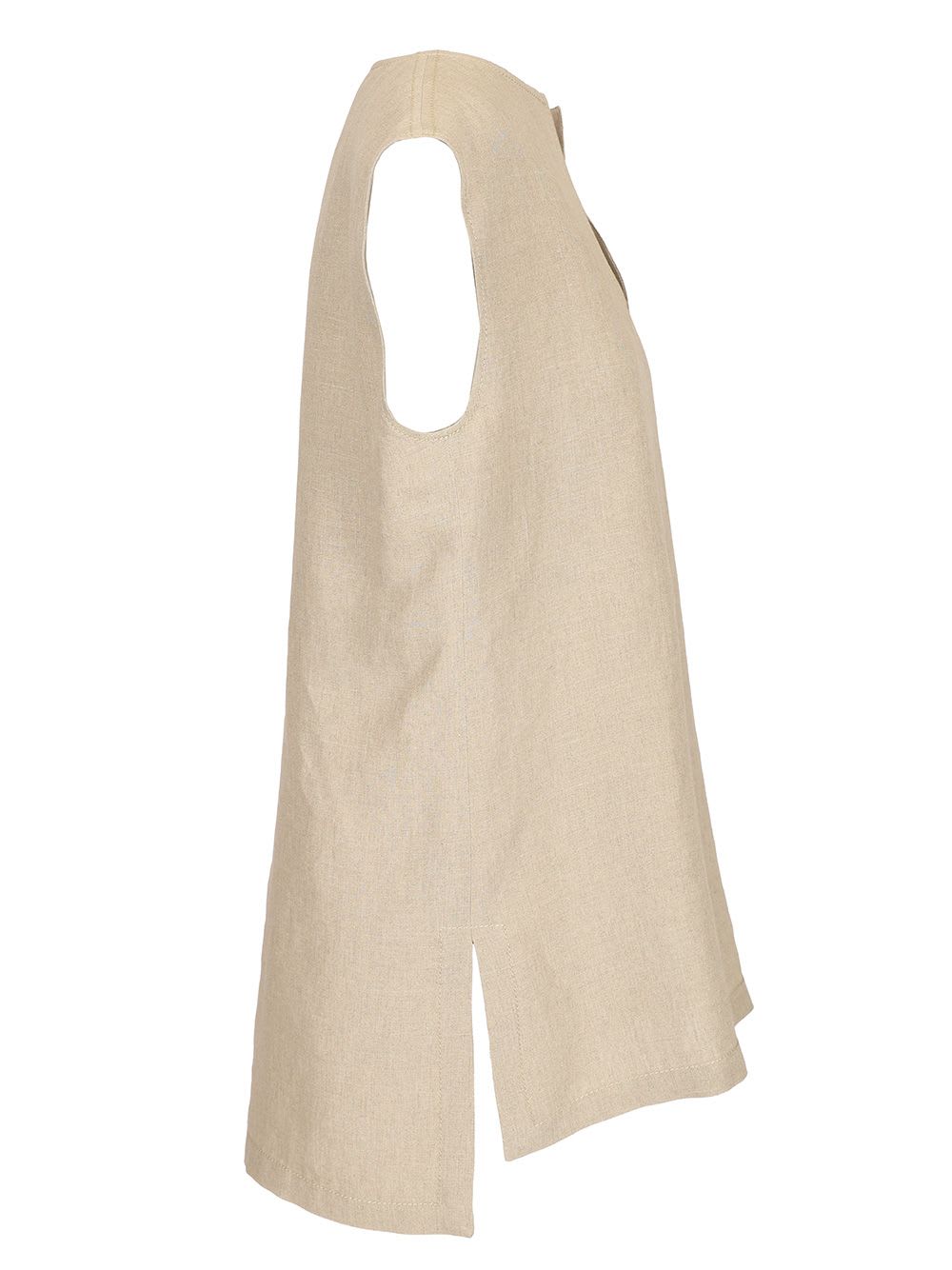 Max Mara Colimbo Linen Top In Neutral