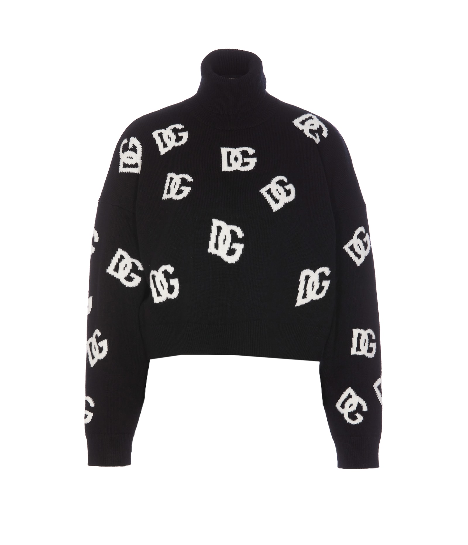 Shop Dolce & Gabbana Dg Logo Pullover In Black