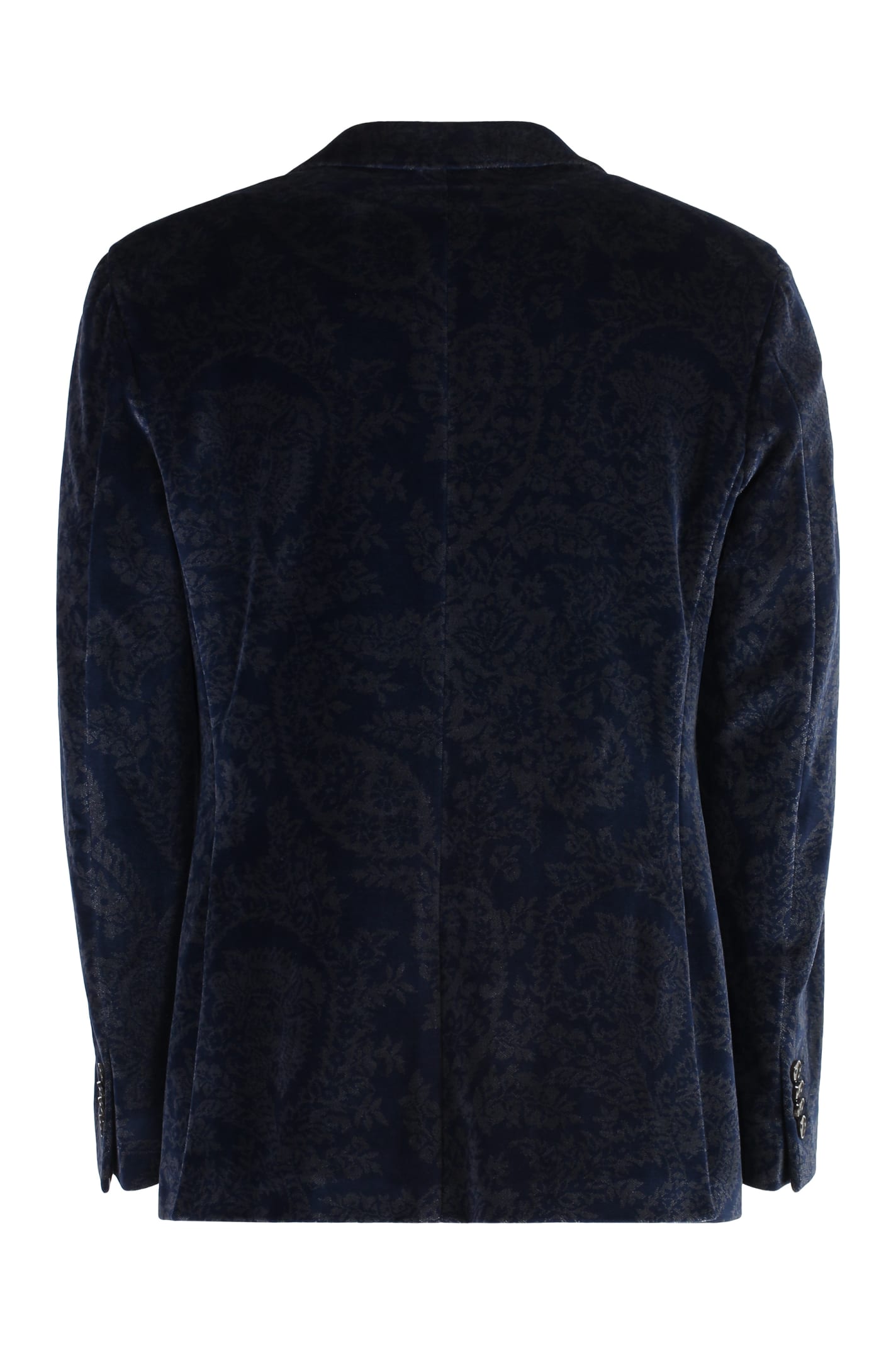 ETRO SINGLE-BREASTED VELVET JACKET 