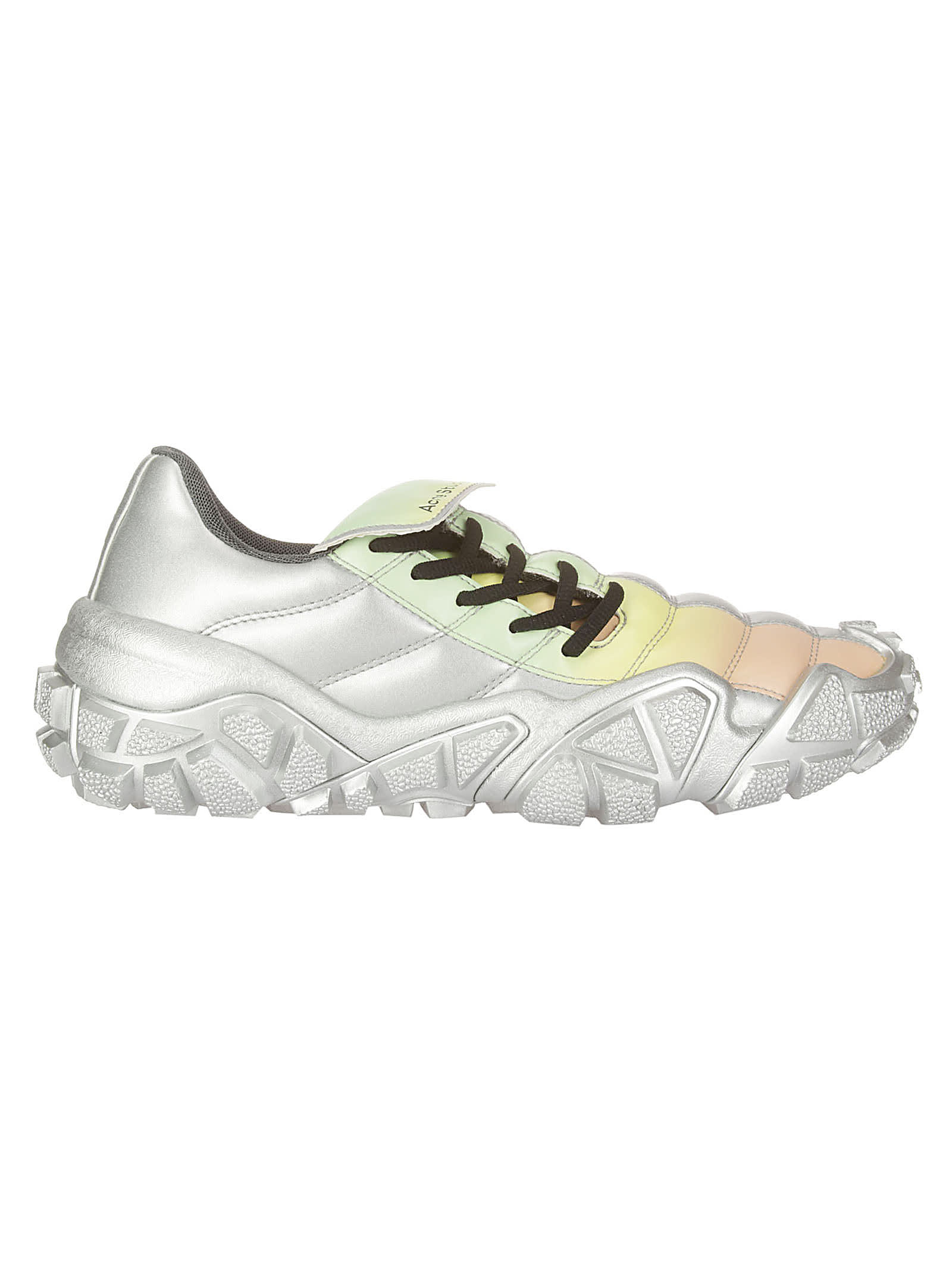 Acne Studios Laminated Faux Leather Sneakers In Aey