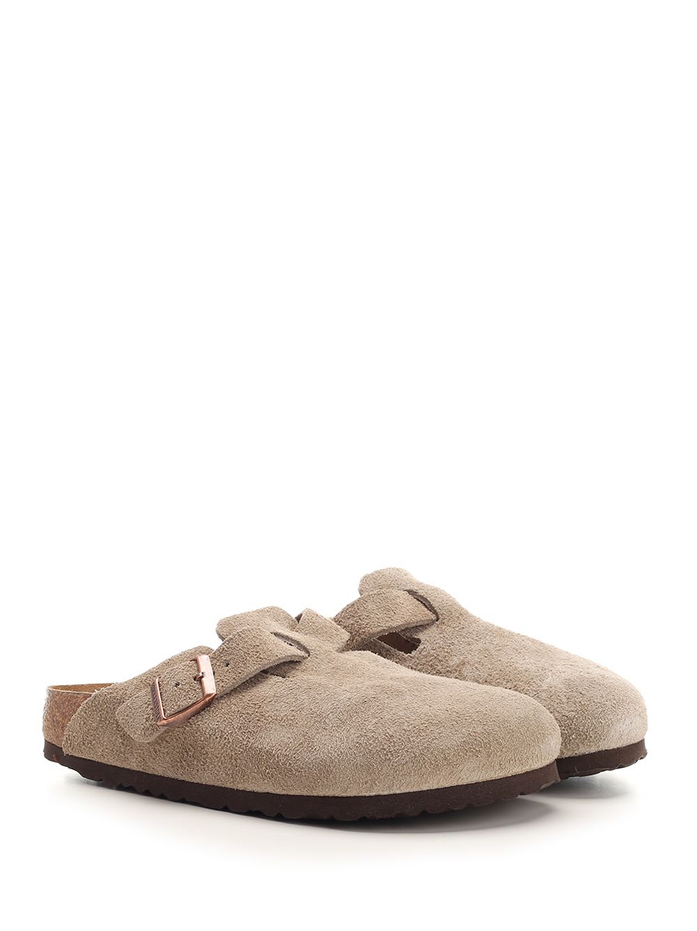 Birkenstock Mule Boston Unisex In Taupe