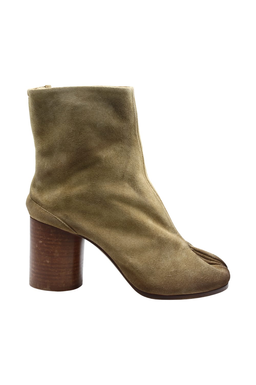 Shop Maison Margiela Tabi Boots In Suede