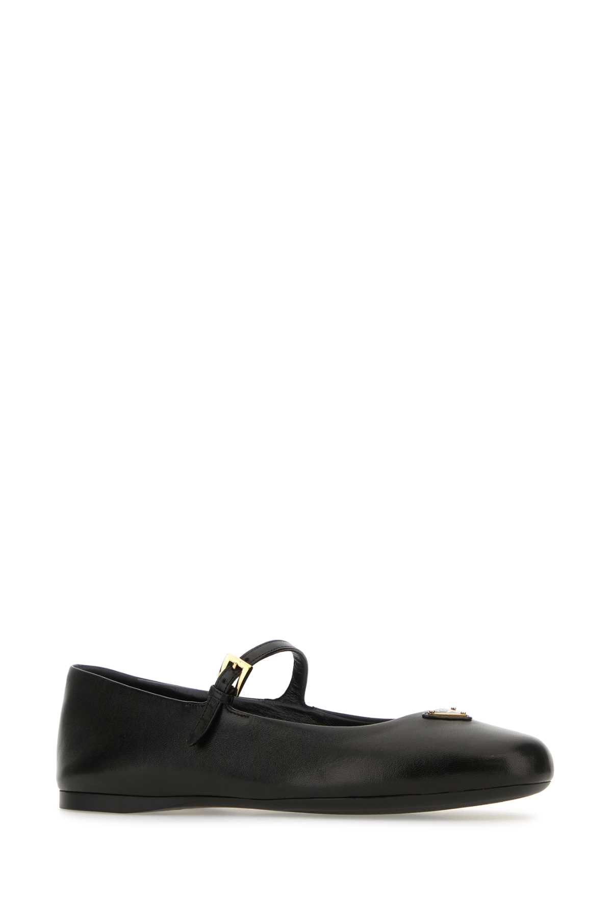 Prada Women Nappa Leather Ballerinas In Black