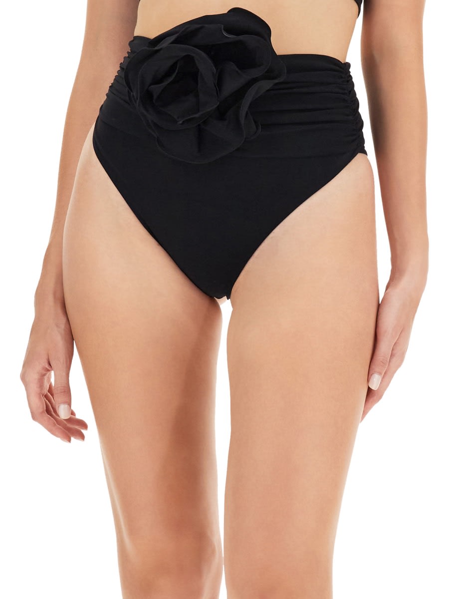 Shop Magda Butrym High Waist Swimsuit In Black