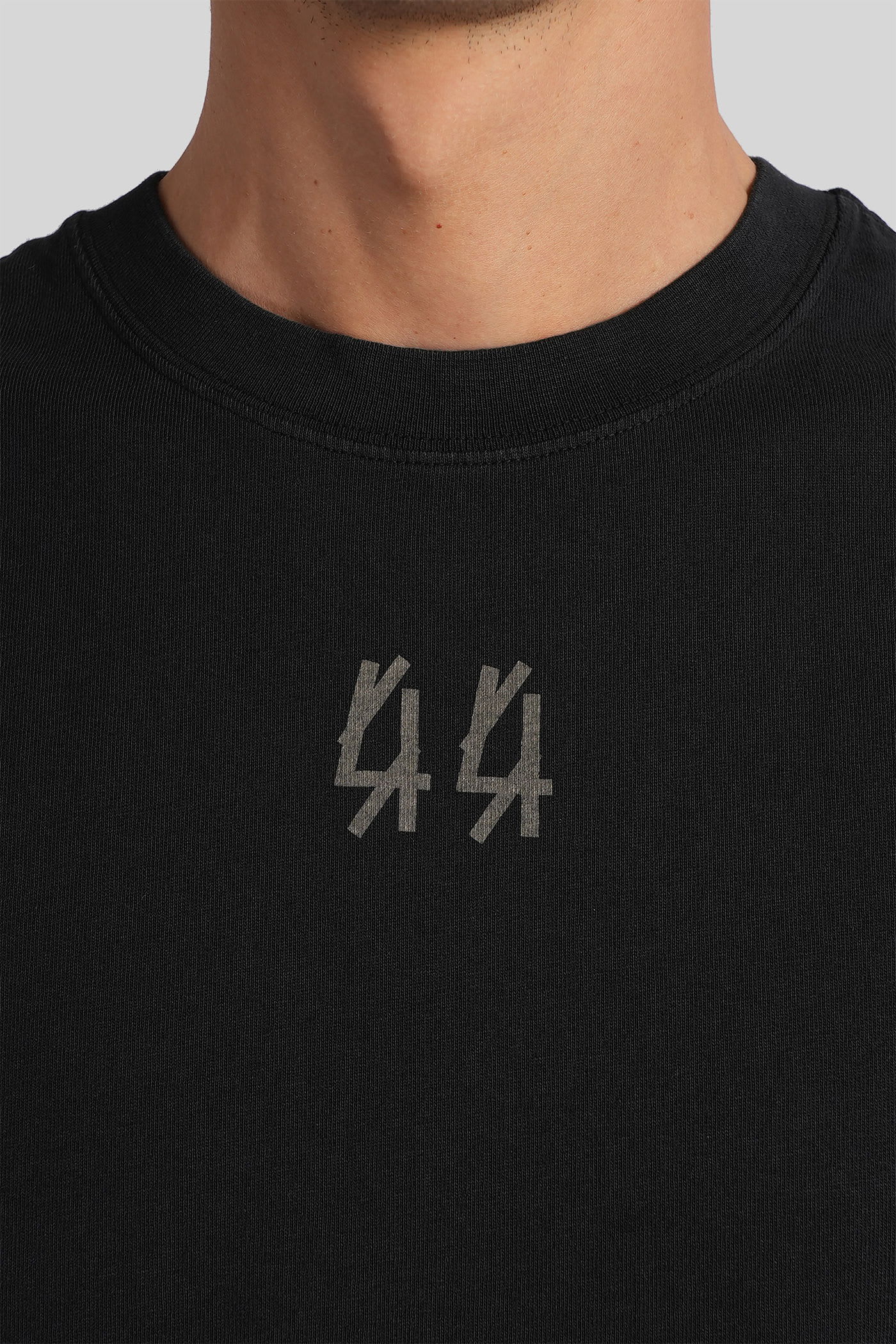 44 Label Group Tank Top In Black Cotton In Black