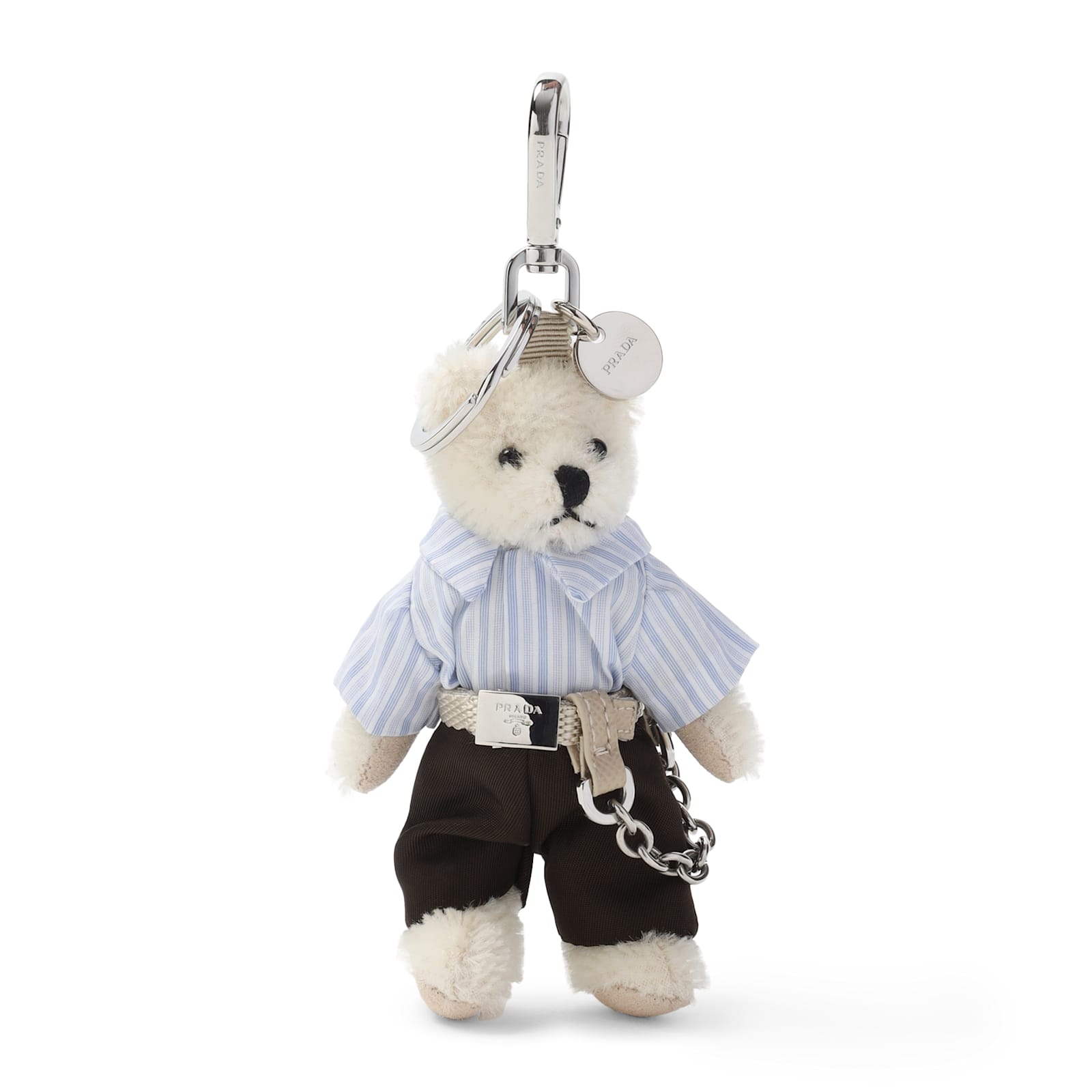 Prada Trick Orsetto Key Ring In Multi