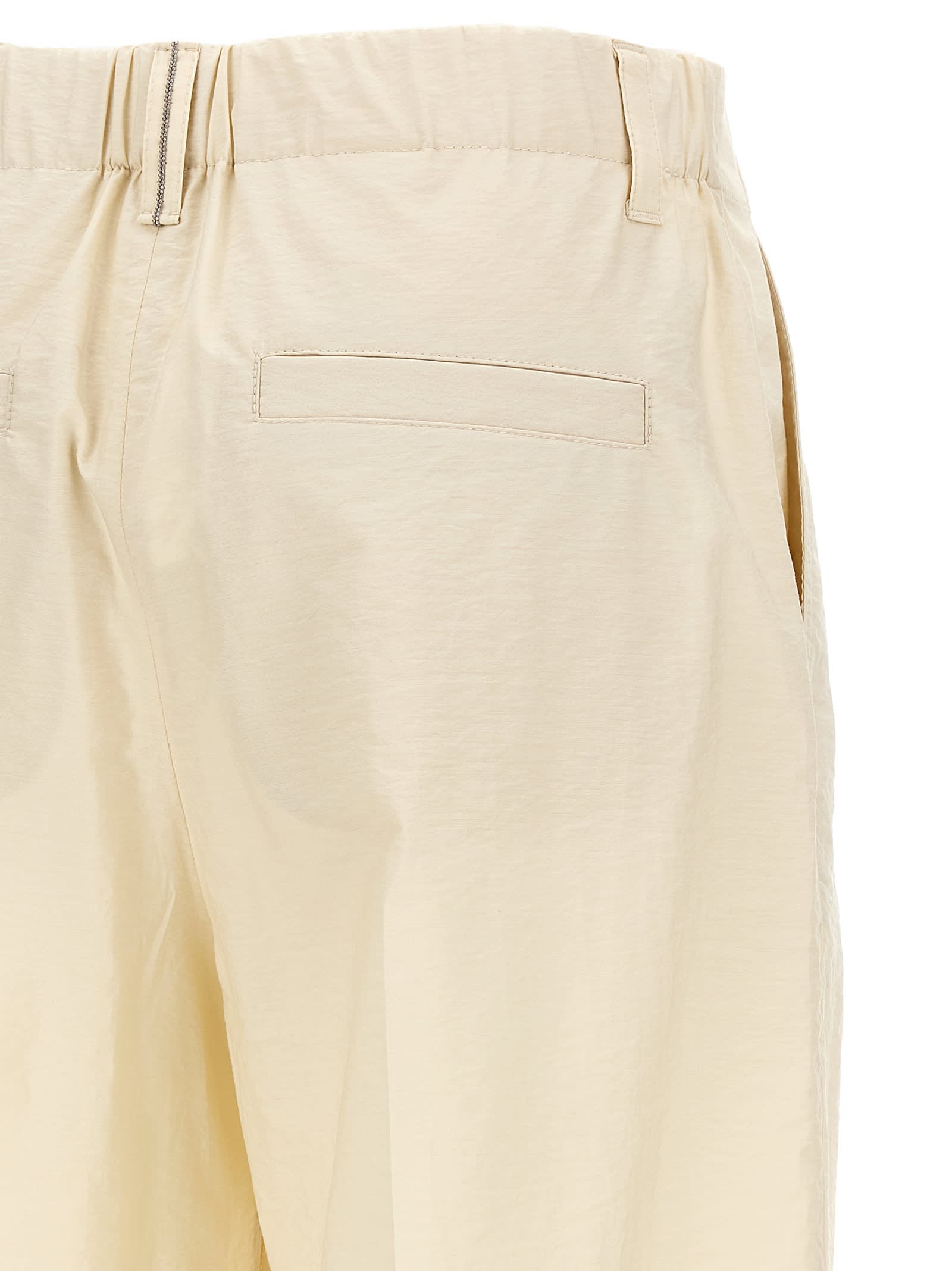 Shop Brunello Cucinelli Cotton Trousers