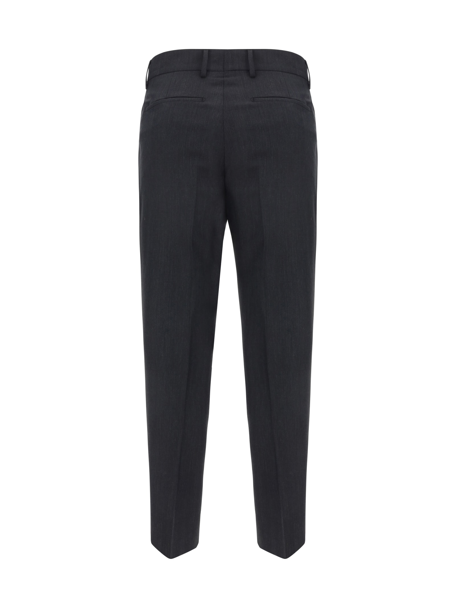 Prada Tailored Straight-leg Trousers In Antracite