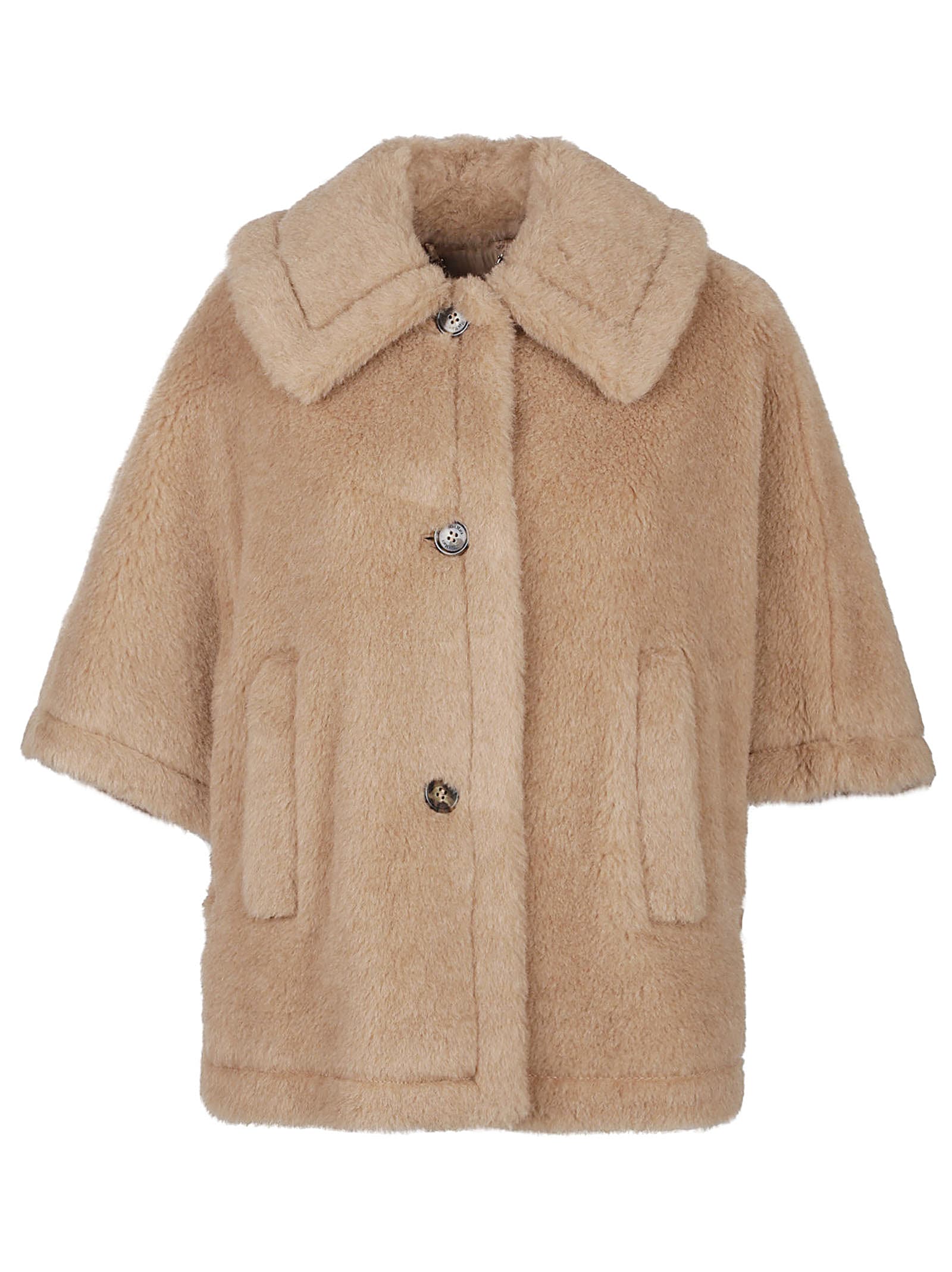Shop Max Mara Tenebre4 Short Sleeve Cape
