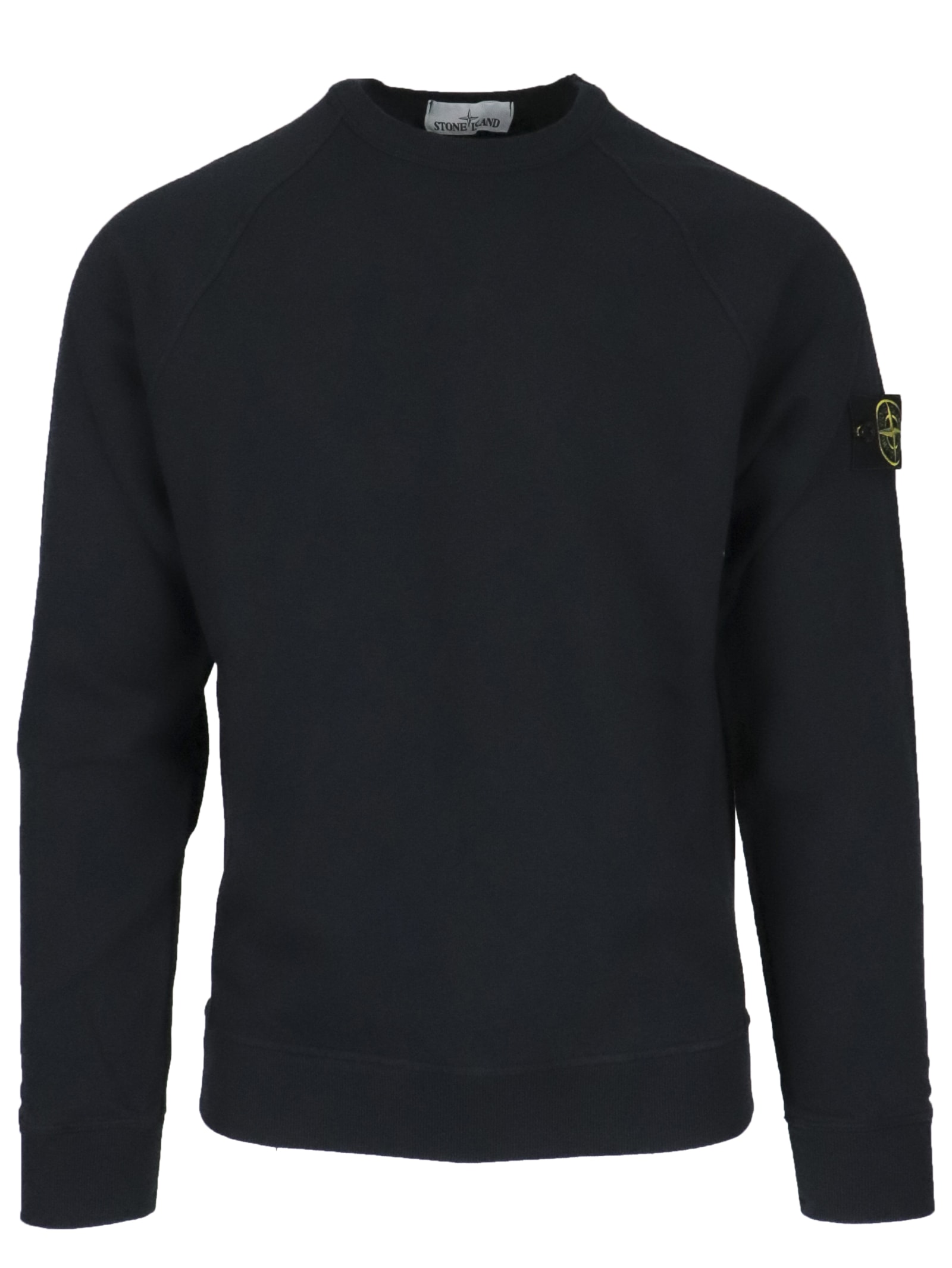 Stone Island 63020 Crew Neck Sweatshirt Navy Blue In Blue