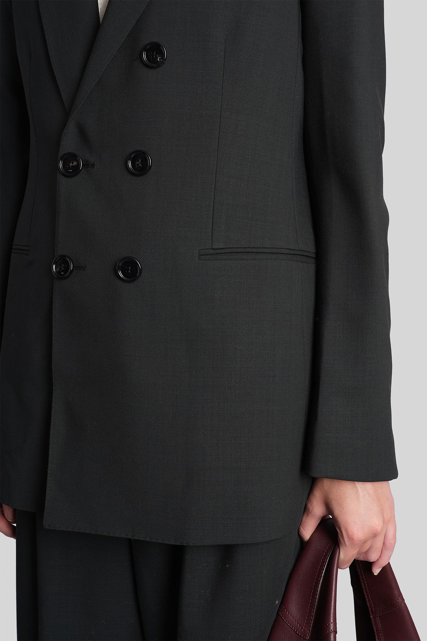 Ami Alexandre Mattiussi Blazer In Grey Wool In Gray