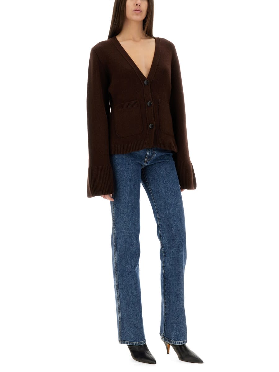 Khaite Scarlet Cashmere Cardigan