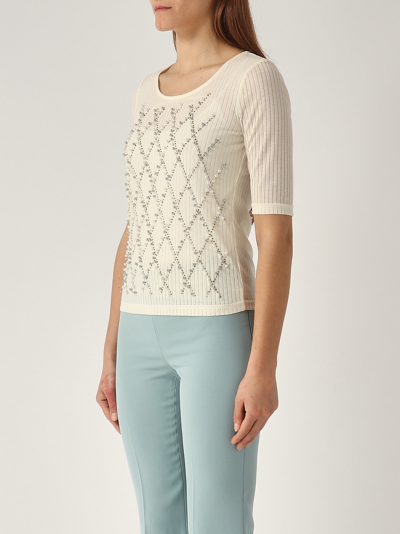 Twinset Poliestere Top-wear In Neutral