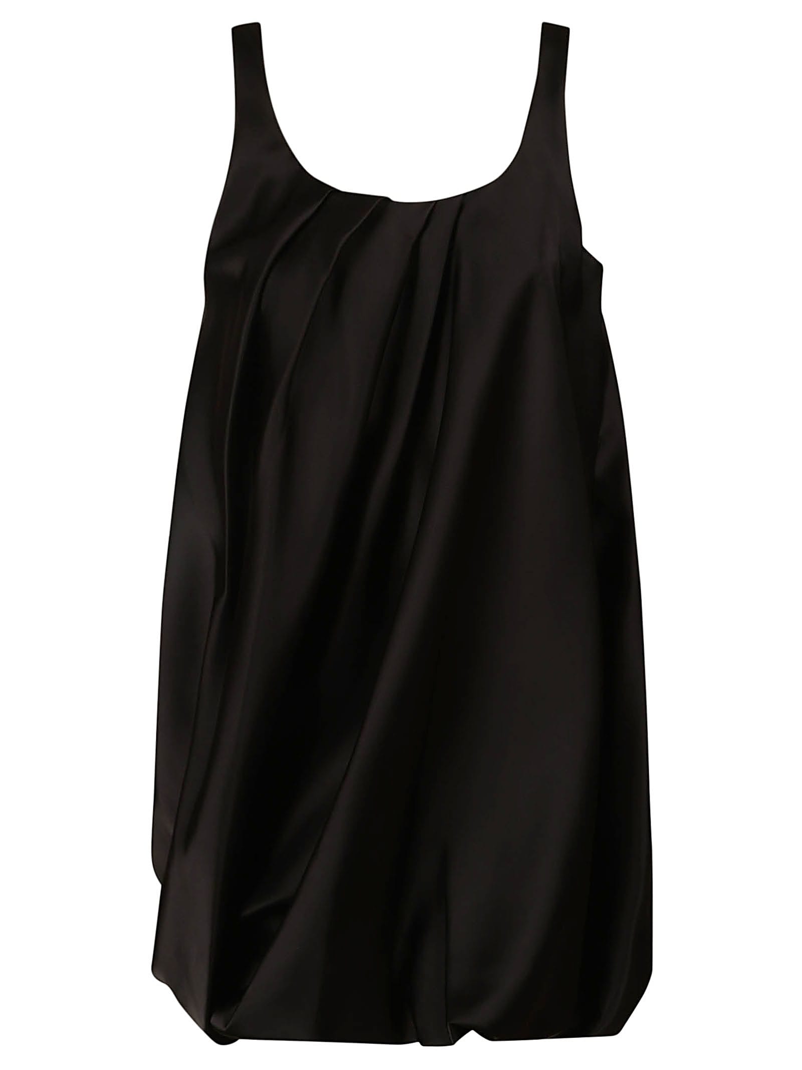 Shop Jw Anderson Mid-length Semi Draped Tank Top In Black