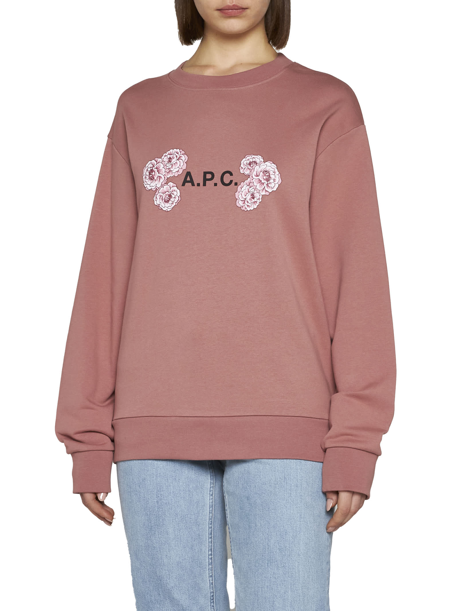 Apc A.p.c. Othello Sweatshirt Unisex In Pink