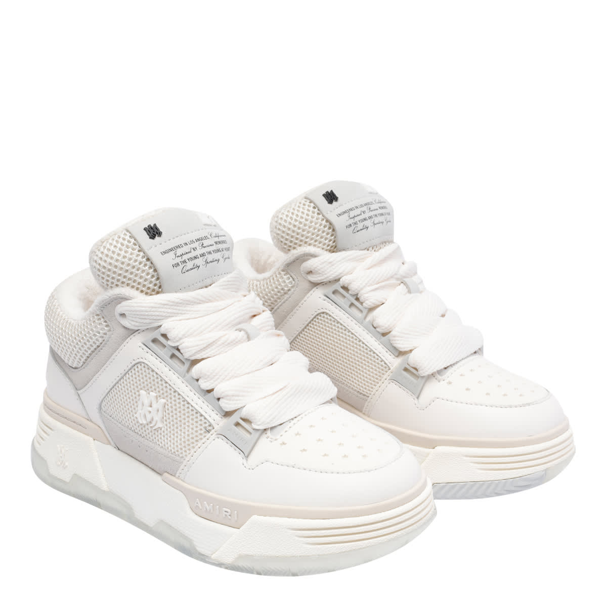 Shop Amiri Ma-1 Sneakers In White