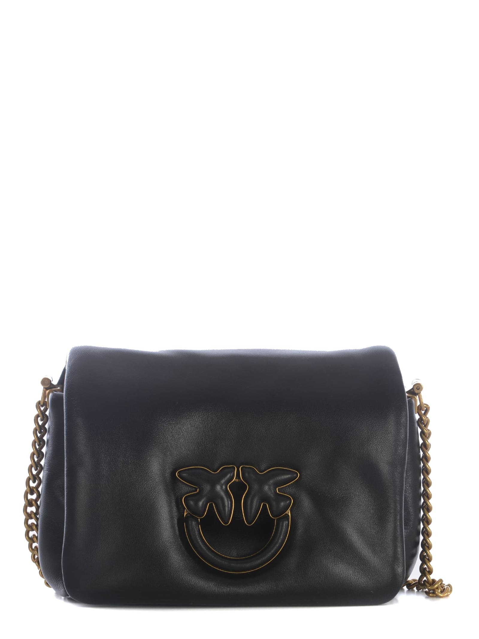 Shop Pinko Bag  Love Click Puff In Soft Nappa In Black