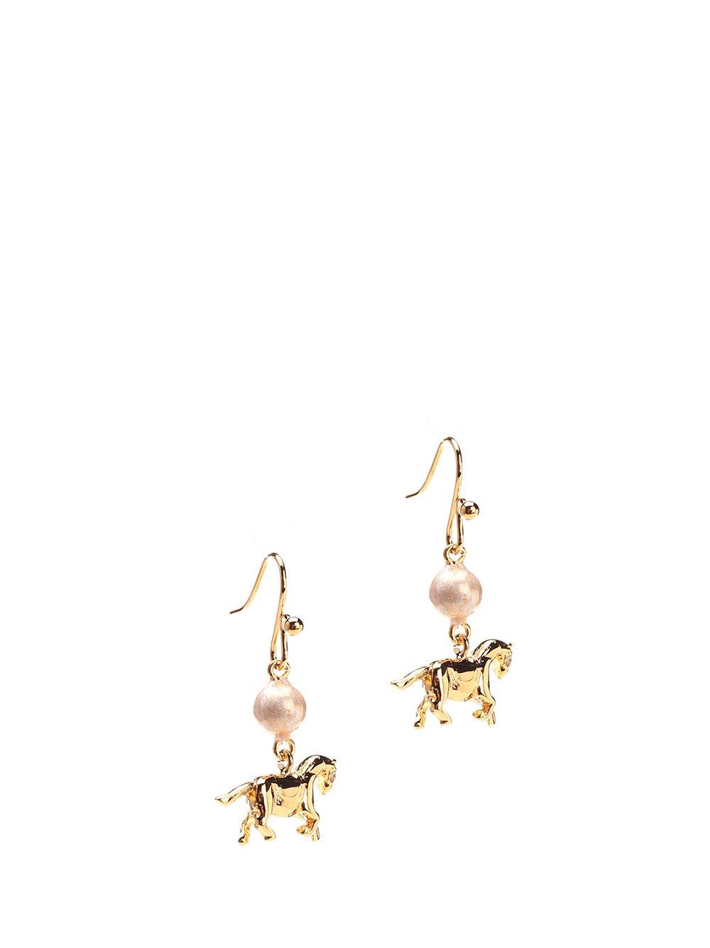 Shop Marni Horse Pendant Embellished Earrings