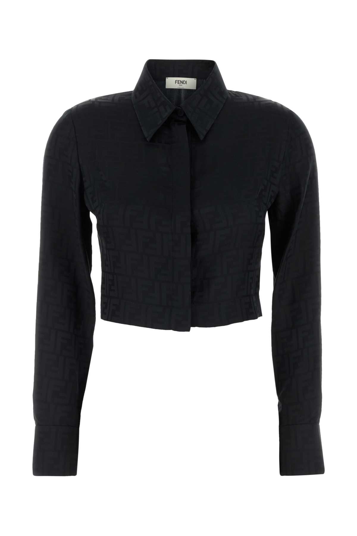 Fendi Black Satin Shirt