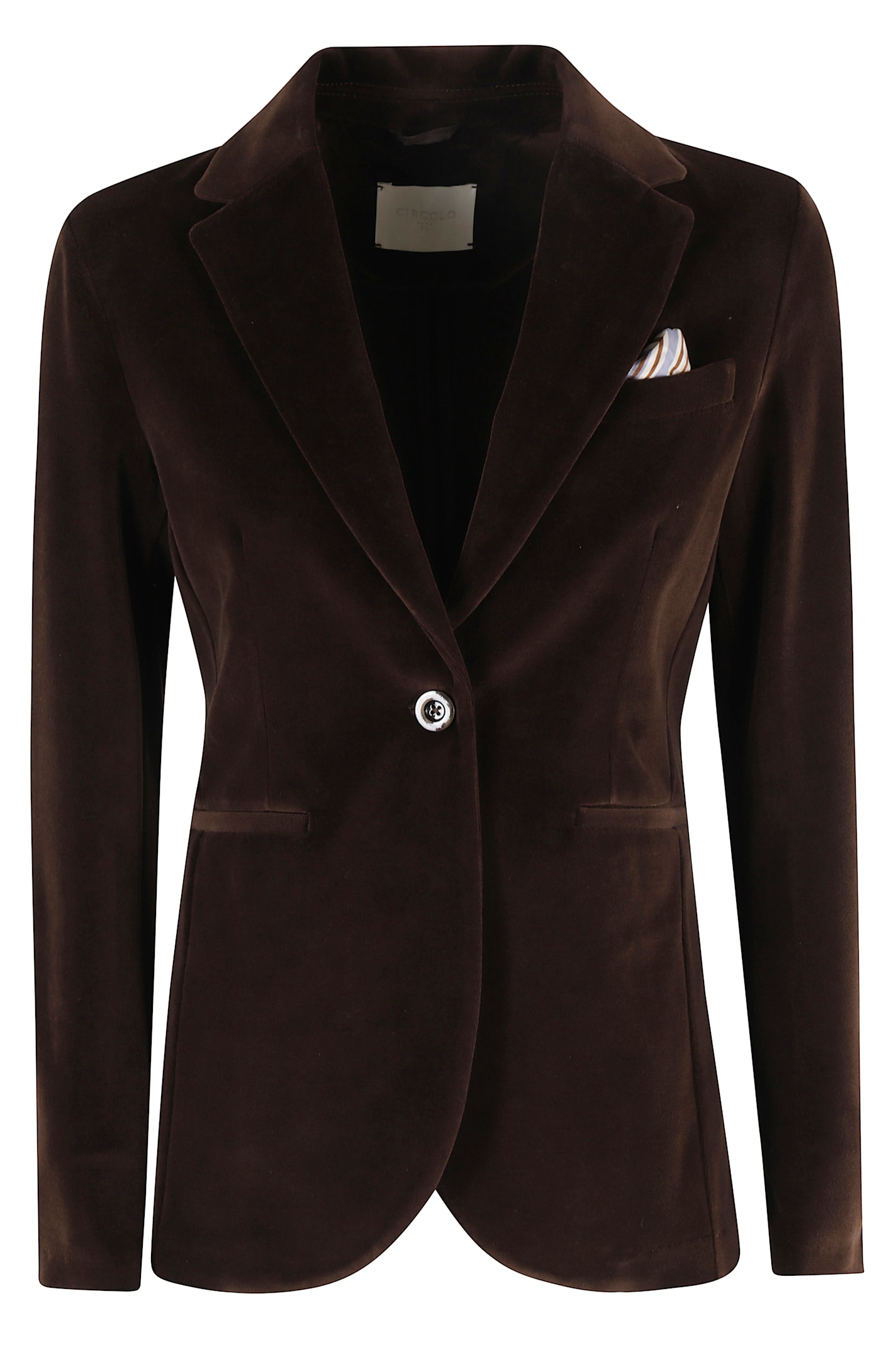 Circolo 1901 Single-button Blazer In Brown