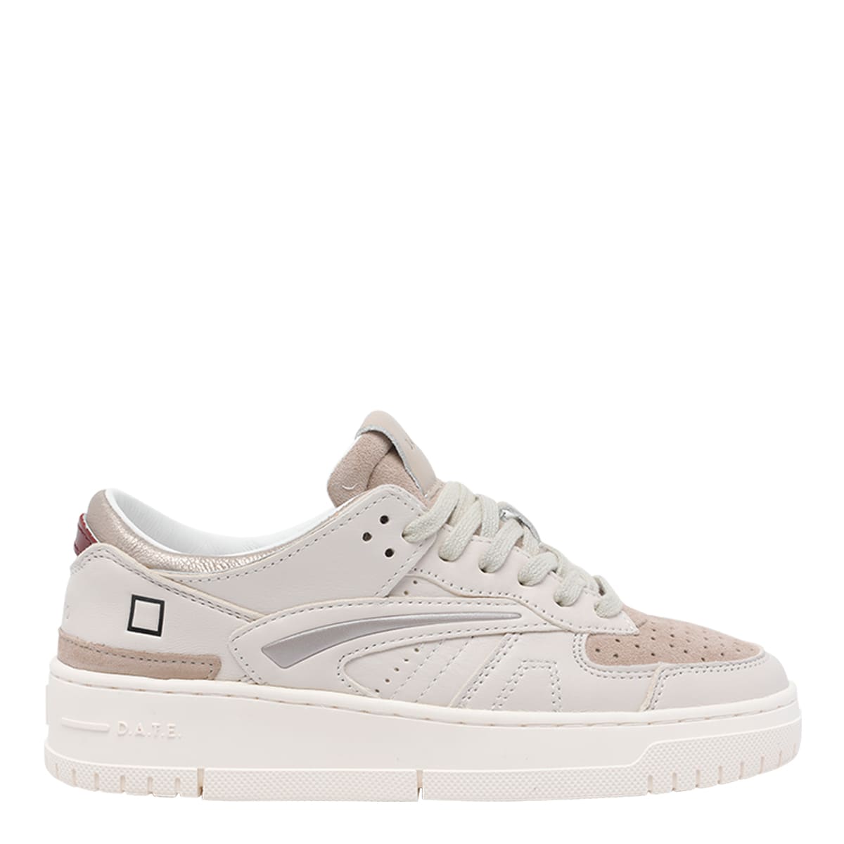 Date Torneo Suede Leather Sneakers In Pink