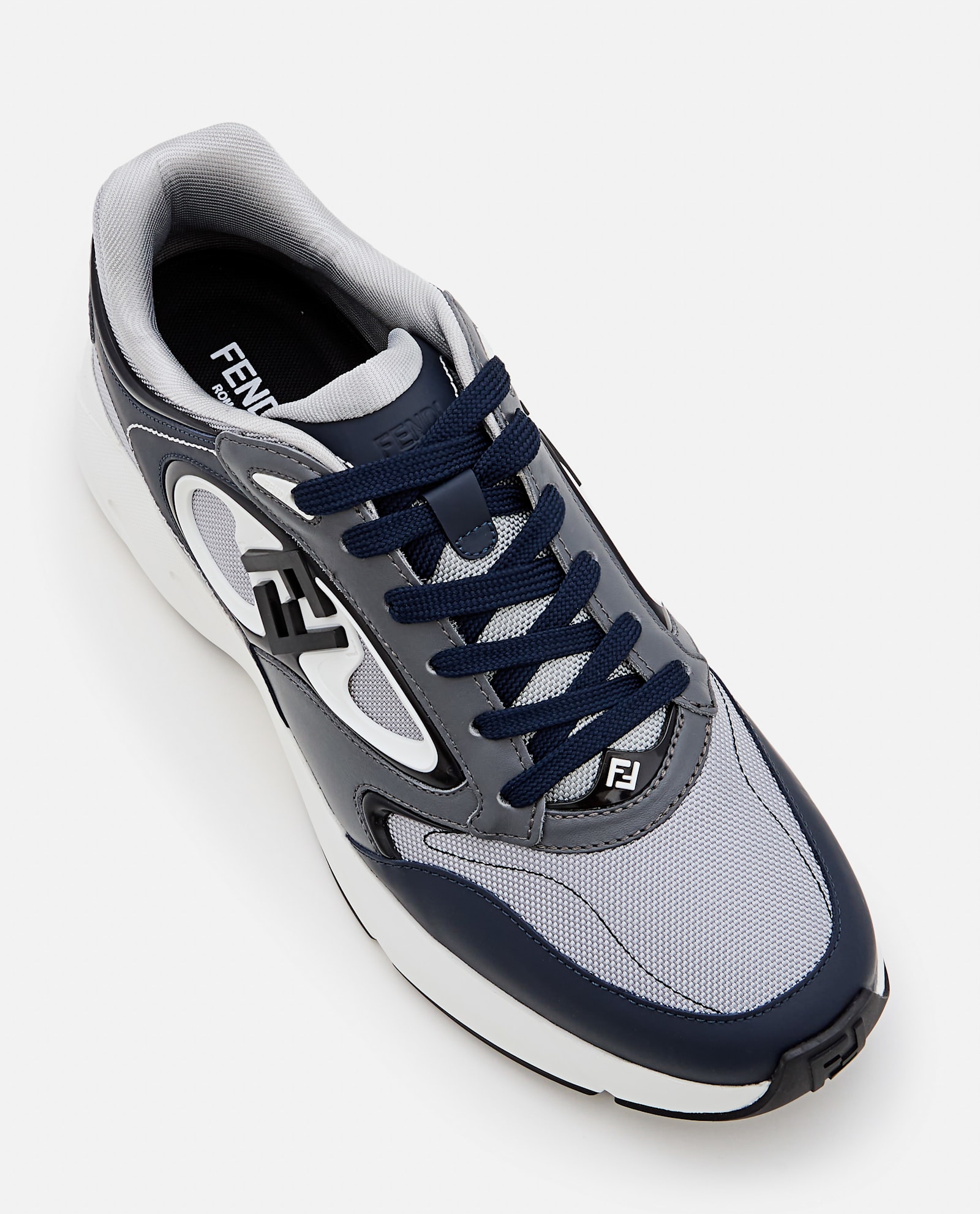 Fendi Forward Lace-up Sneakers In Multi