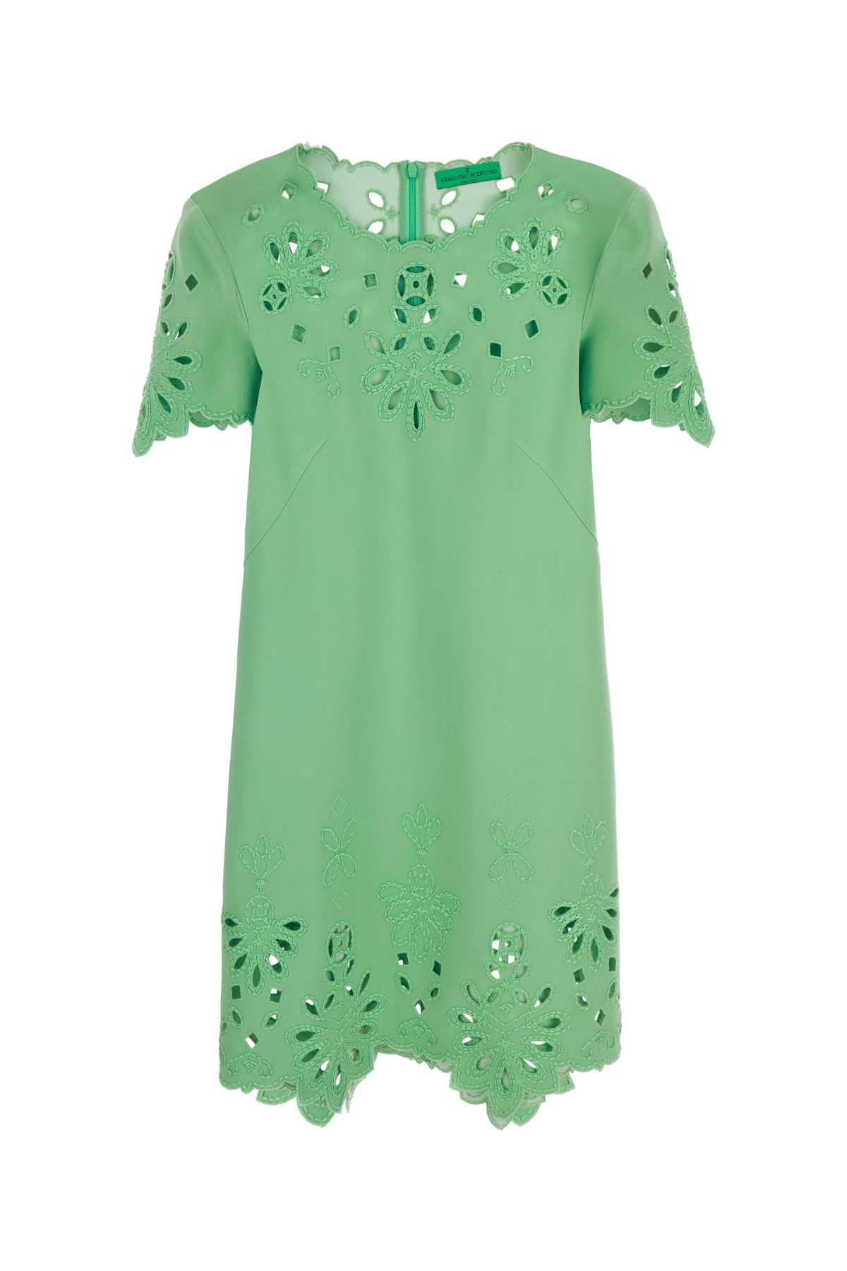 Green Viscose Blend Dress