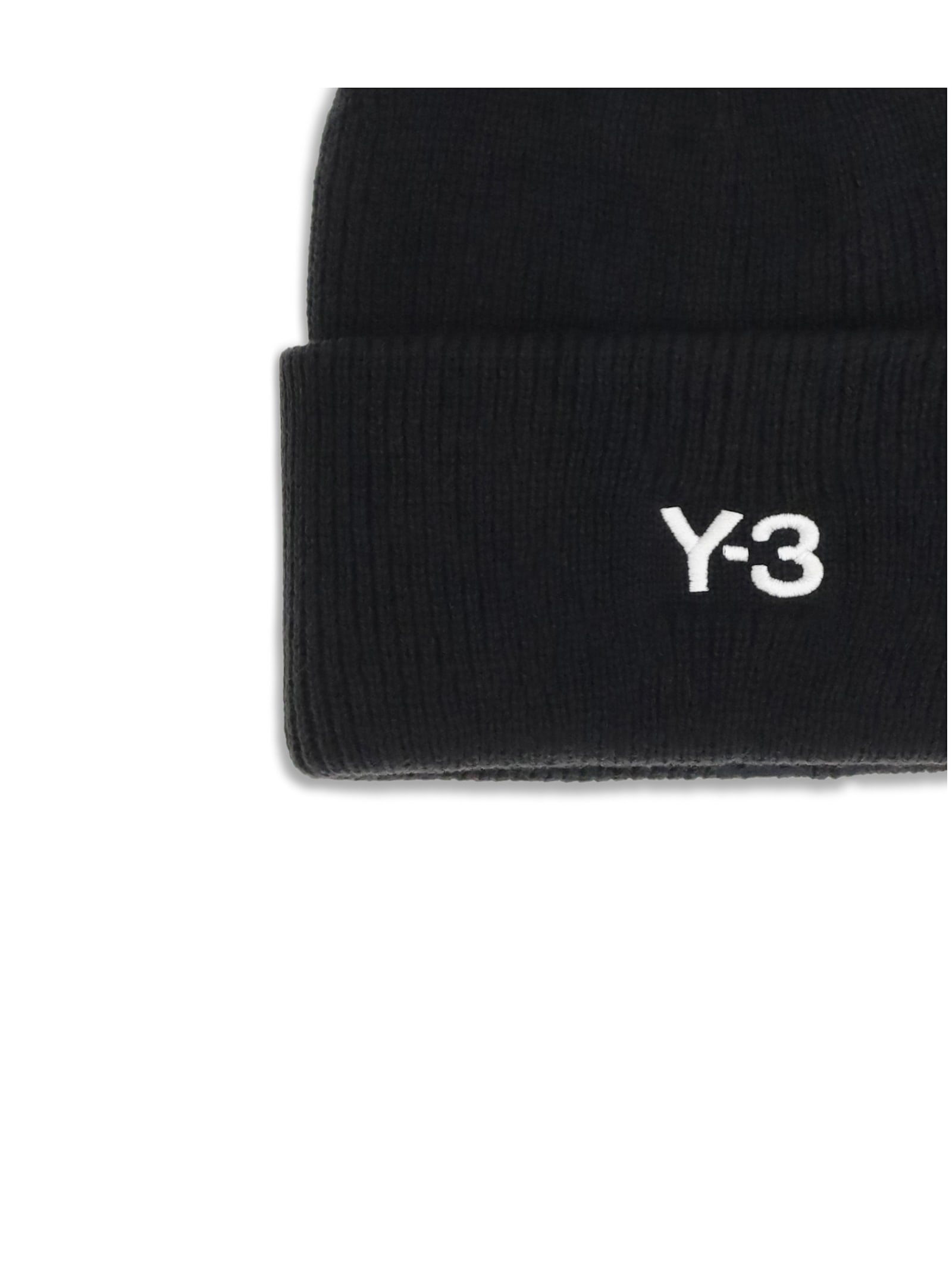 Y-3 Classic Beanie With A Stitched Label At The Front In Black