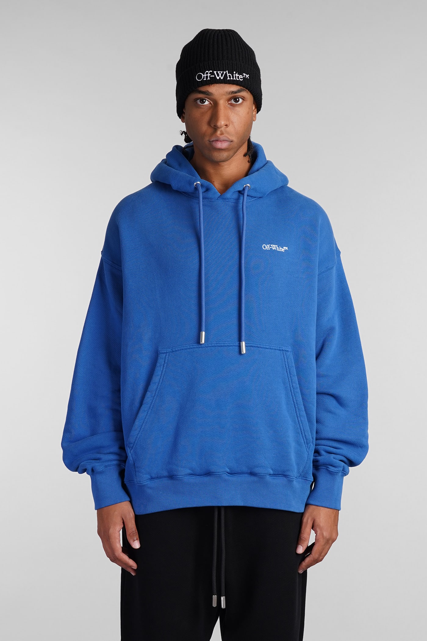 Sweatshirt In Blue Cotton