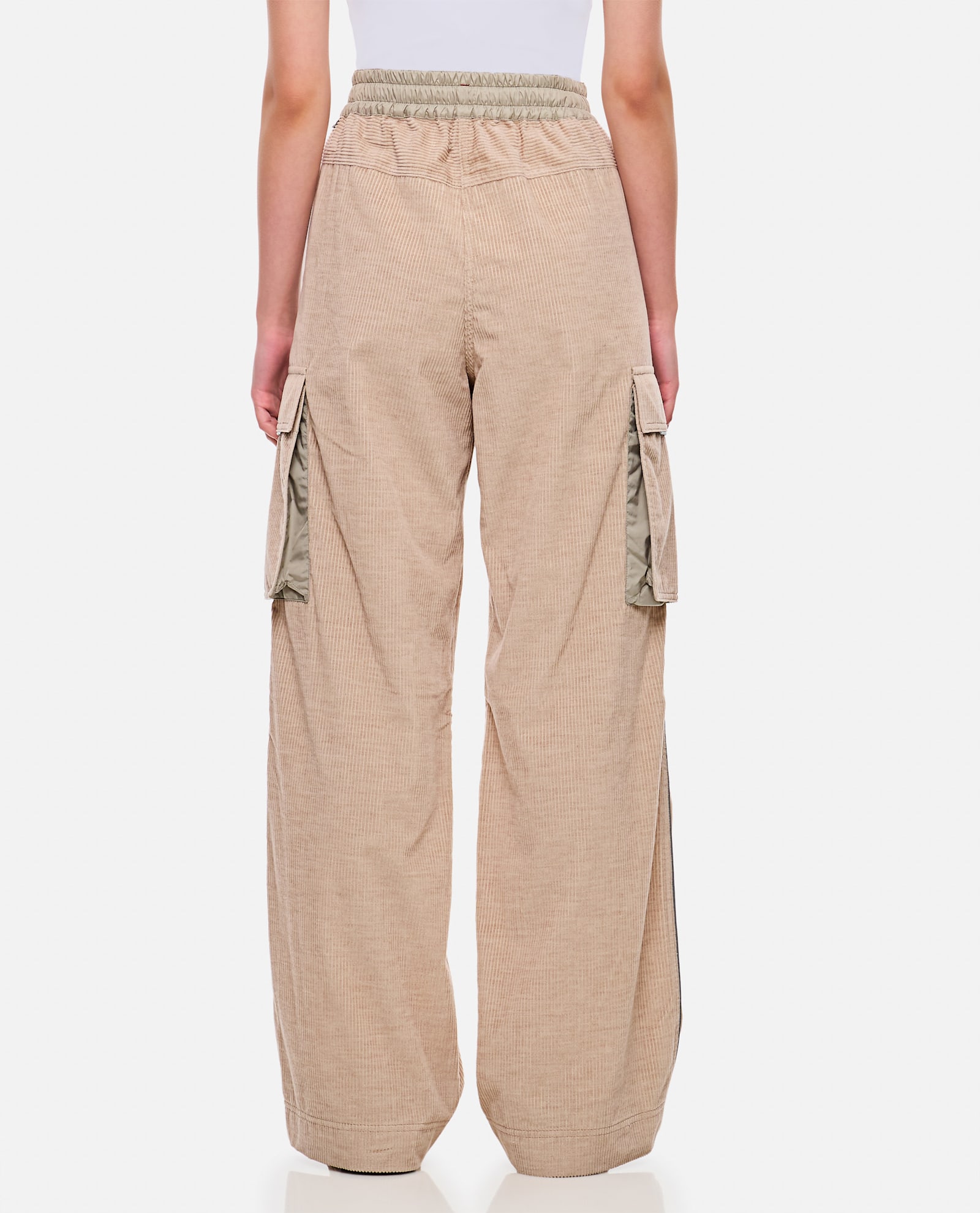 Shop Moncler Cargo Pants In Pink