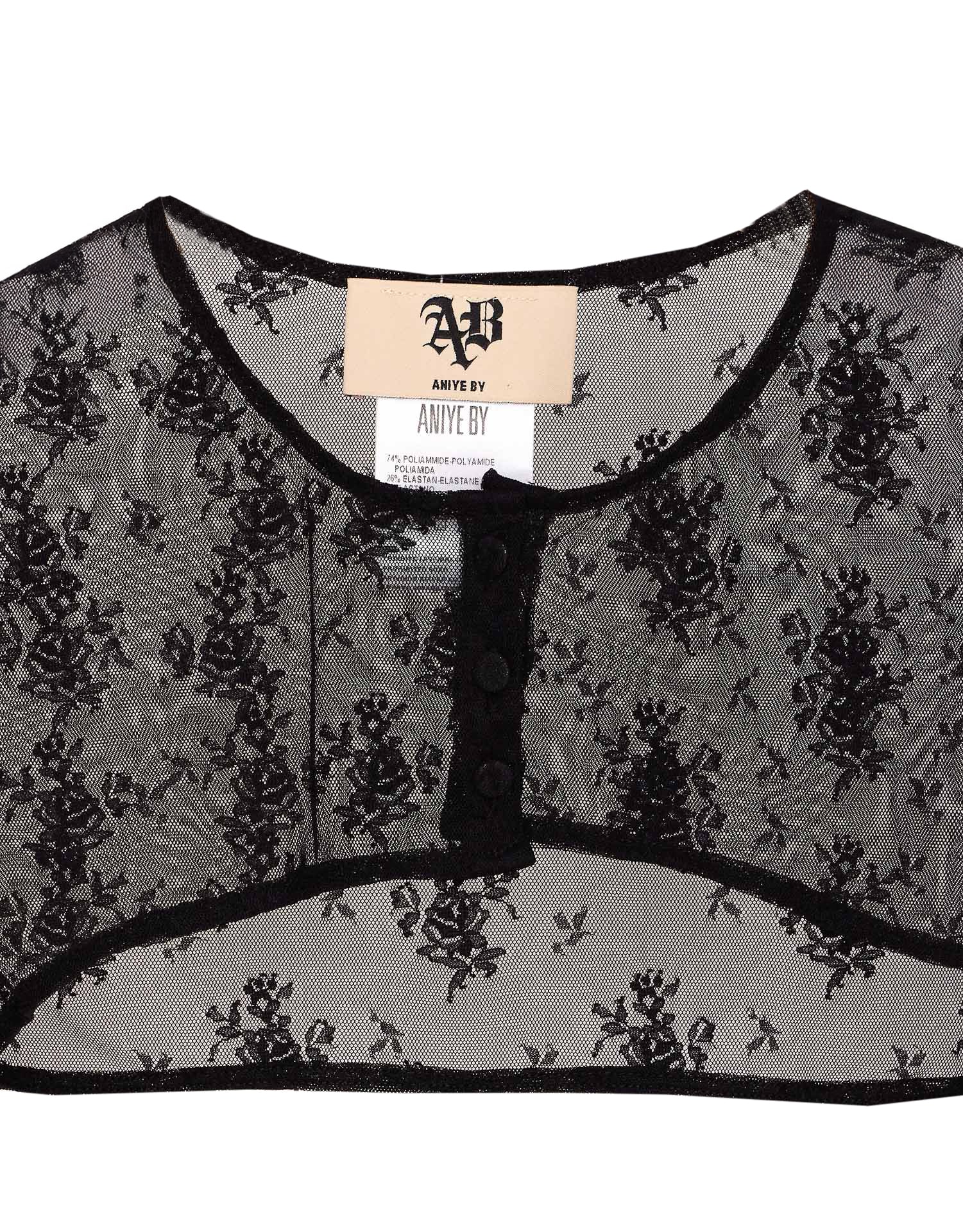 Aniye By Black Cover Zip Top In Black