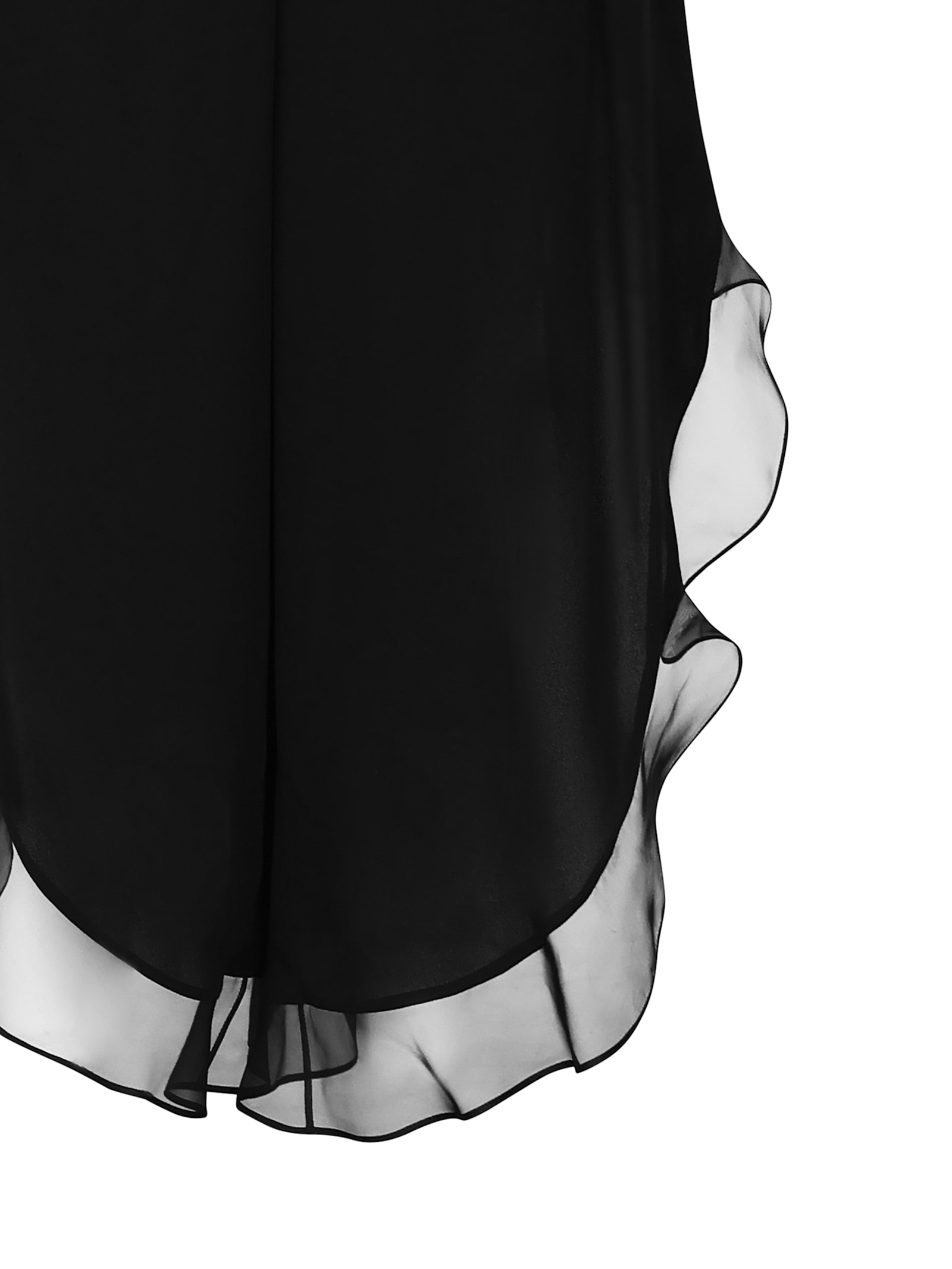 Valentino Garavani Black Pants With Rear Zip Closure And Ruched Details In Silk Woman