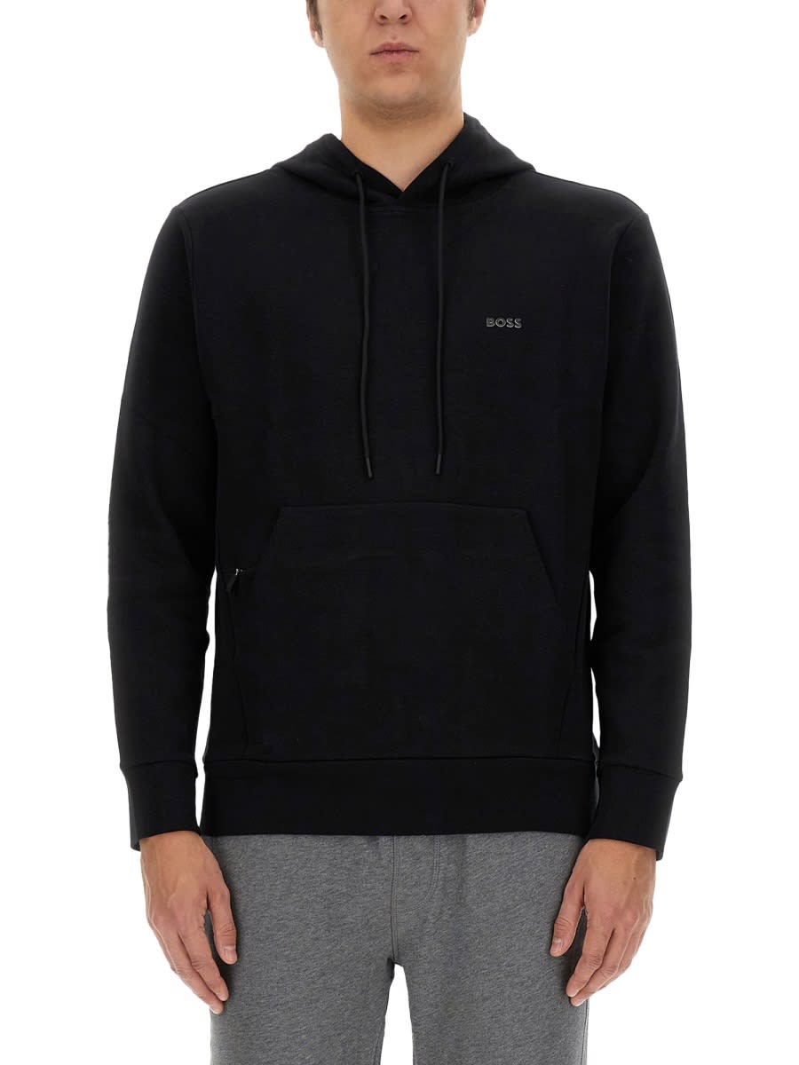 Hugo Boss Soody Sweatshirt In Black