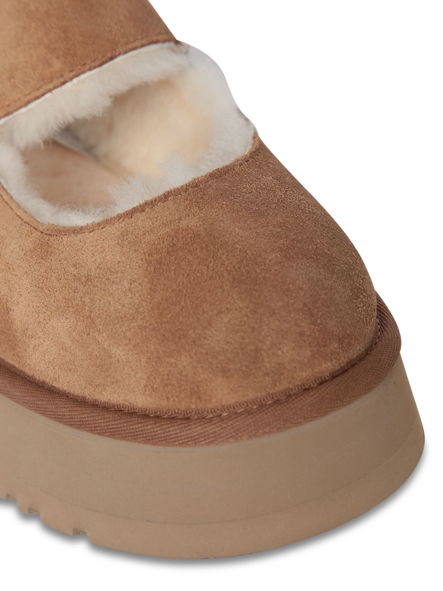 Ugg Mary Jane Platform Lace-up Shoes In Brown