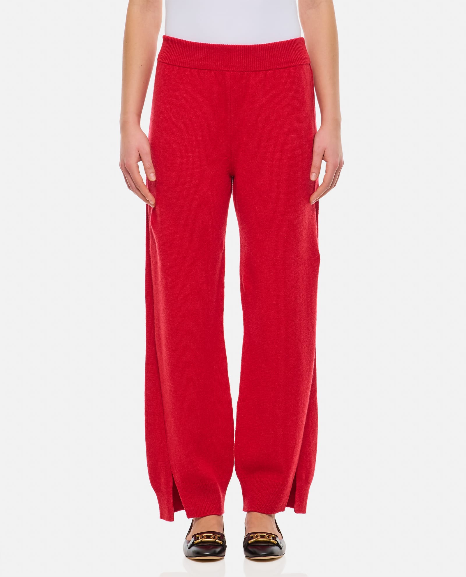 Shop Barrie Cashmere Jogging Pants In Red