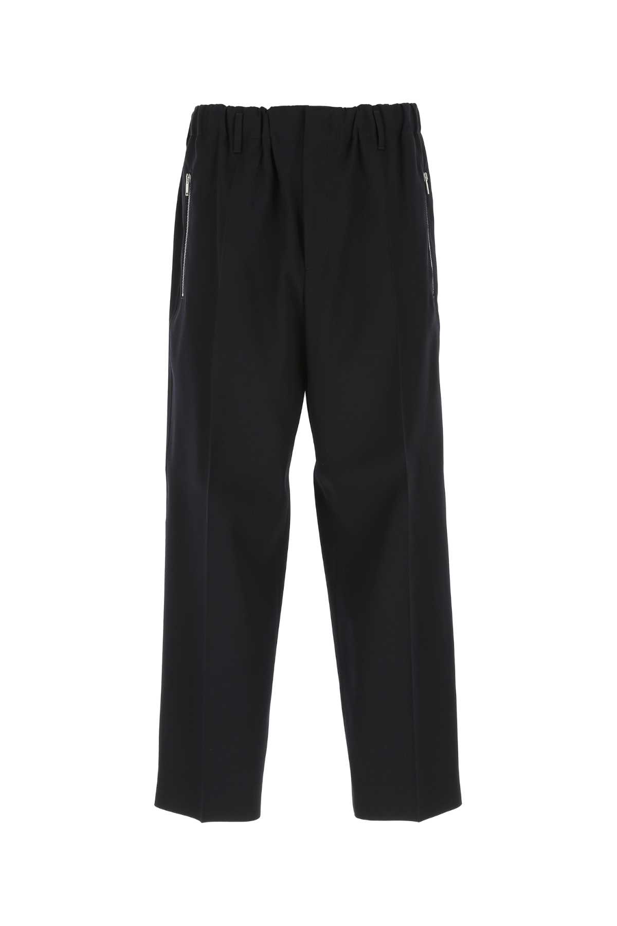 Shop Jil Sander Midnight Blue Wool Pant In 401