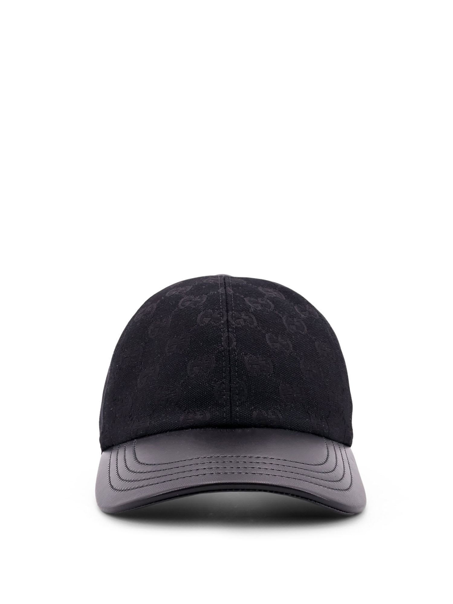 Gucci Baseball Cotton Blend Hat With Gg Motif