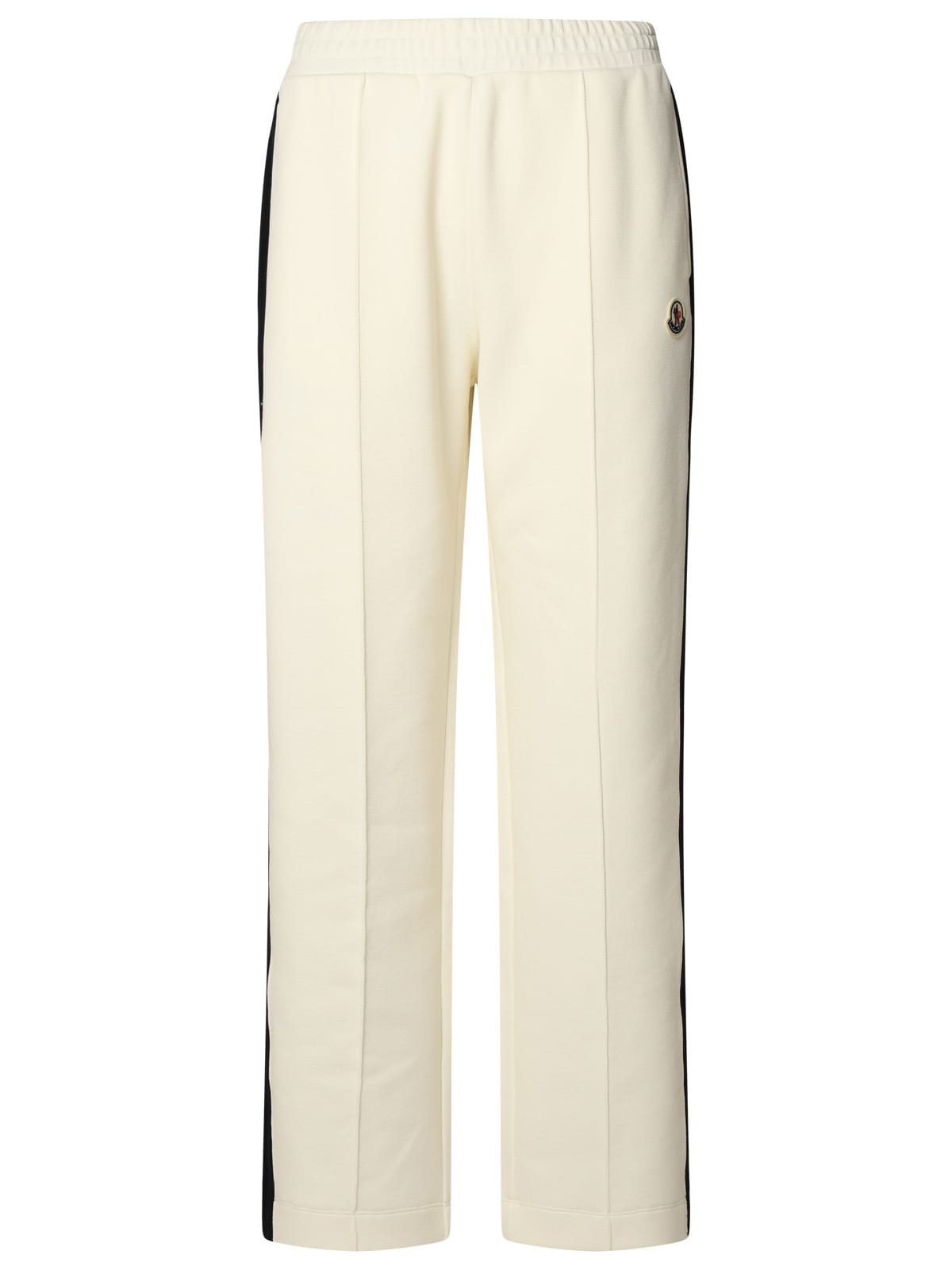 Ivory Cotton Blend Trousers