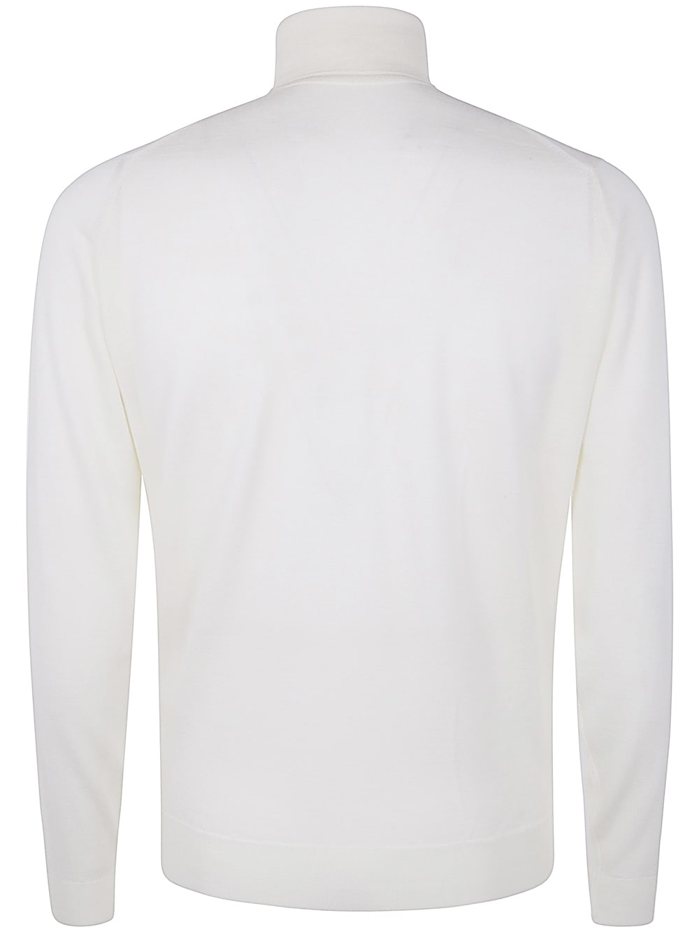 Shop John Smedley Cherwell Pullover Roll Neck Ls In Snow White