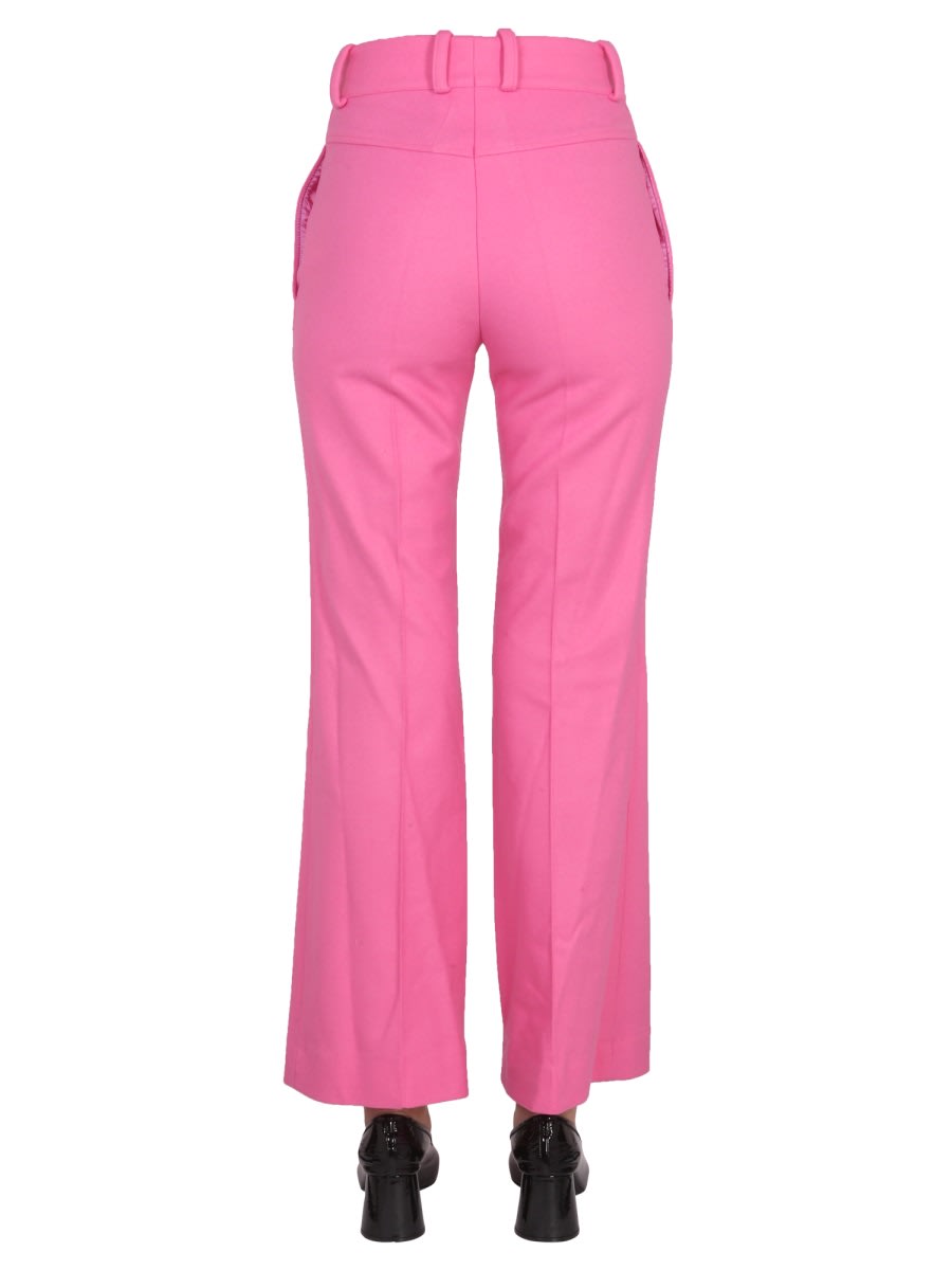 Shop Patou Bell Bottoms In Pink