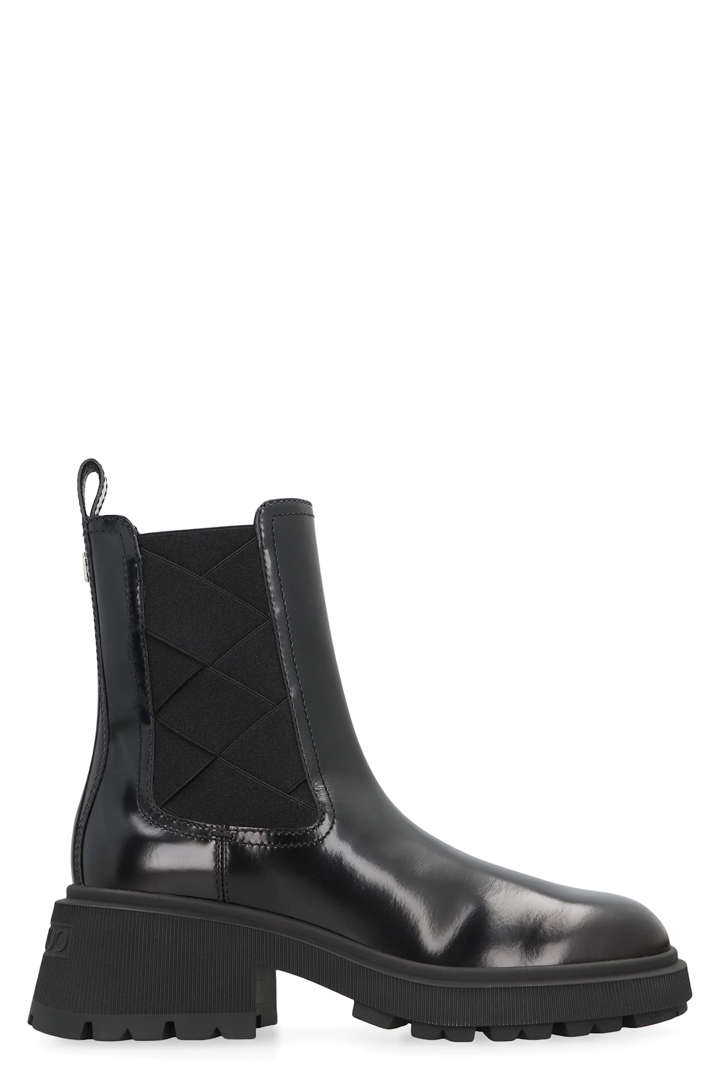 Jimmy Choo Louri Ankle Boots In Leather In Black